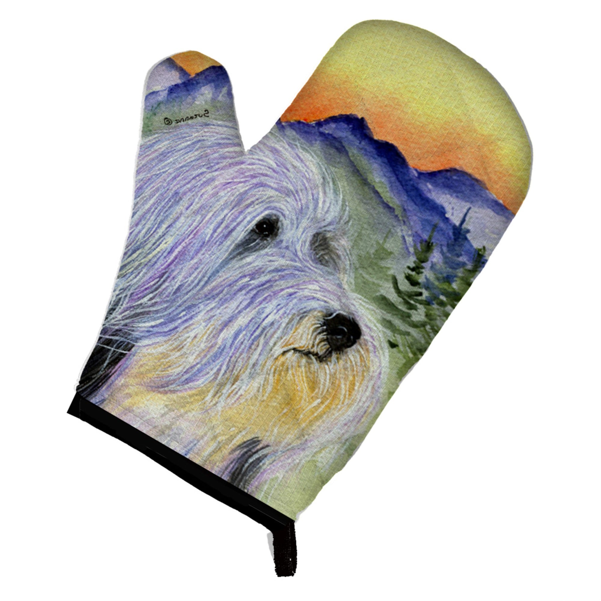 'Caroline'S Treasures Ss8244Ovmt Bearded Collie Oven Mitt, 12'''' By 8.5'''', Multicolor''
