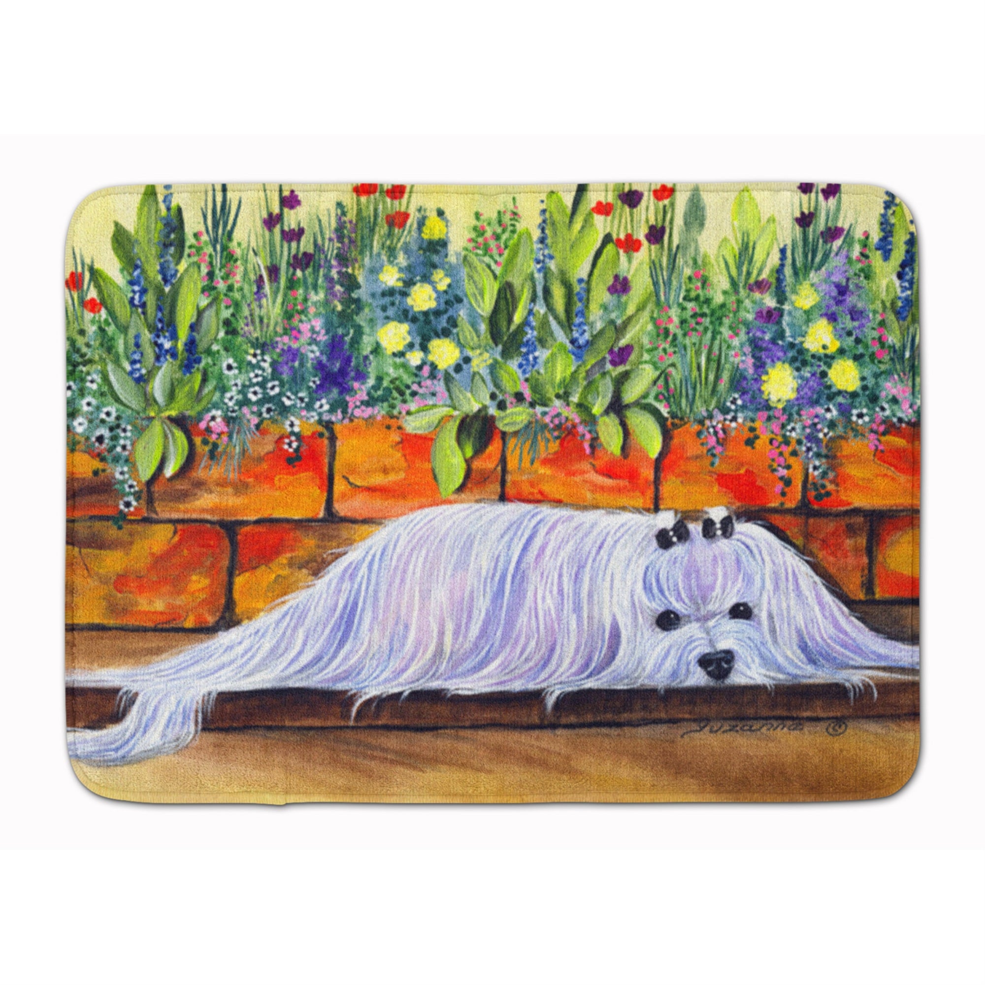 Carolines Treasures Maltese Floor Mat, 19 x 27, Multicolor