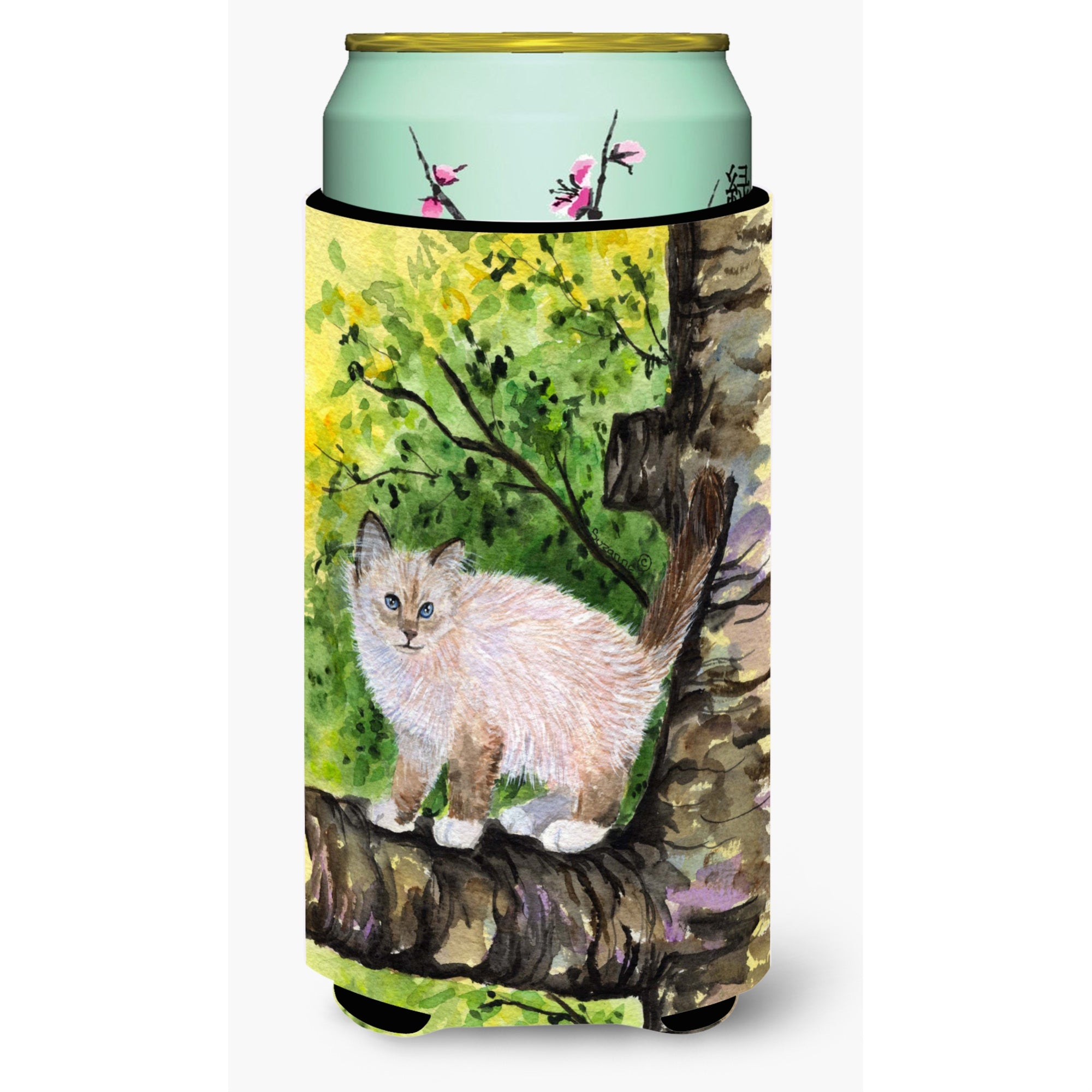 Cat - Birman  Tall Boy Beverage Insulator Beverage Insulator Hugger