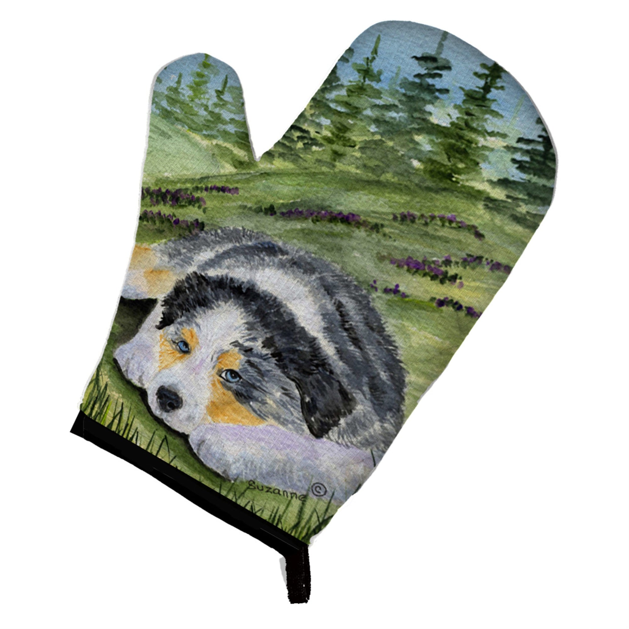'Caroline'S Treasures Ss8283Ovmt Australian Shepherd Oven Mitt, 12'''' By 8.5'''', Multicolor''