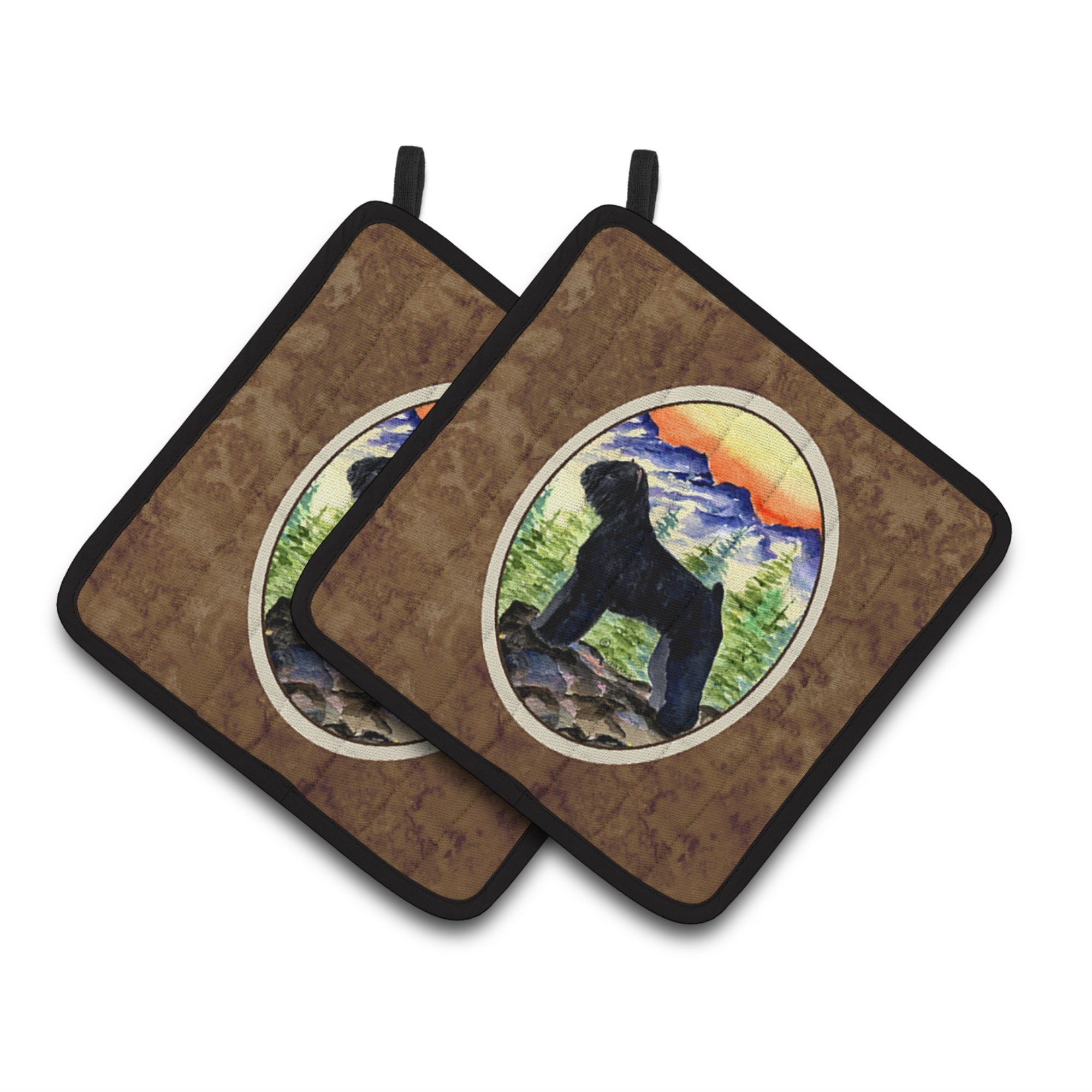 'Caroline'S Treasures Bouvier Des Flandres Pair Of Pot Holders Ss8286Pthd, 7.5Hx7.5W, Multicolor''