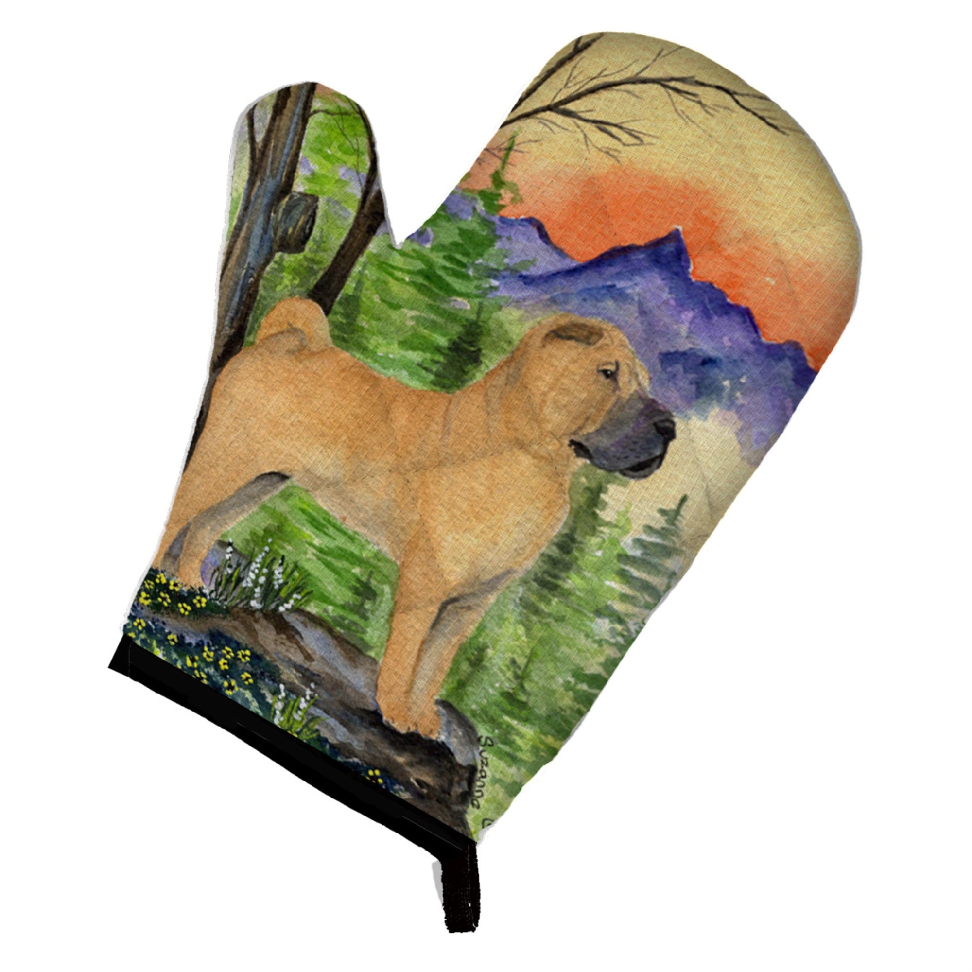 'Caroline'S Treasures Ss8324Ovmt Shar Pei Oven Mitt, 12'''' By 8.5'''', Multicolor''