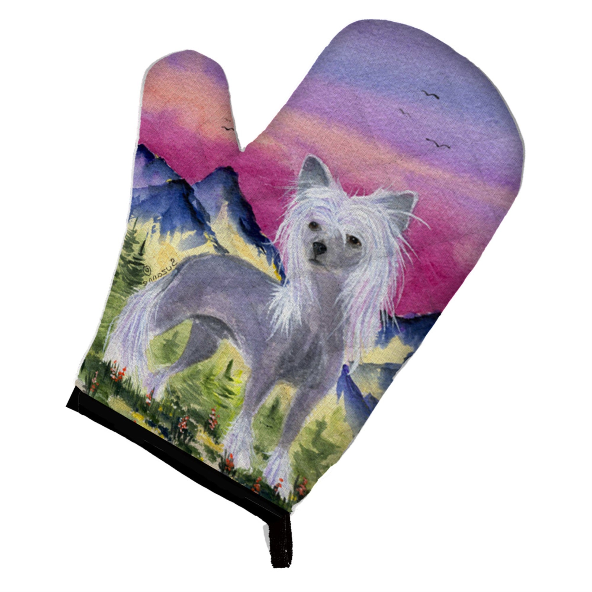 'Caroline'S Treasures Ss8326Ovmt Chinese Crested Oven Mitt, 12'''' By 8.5'''', Multicolor''
