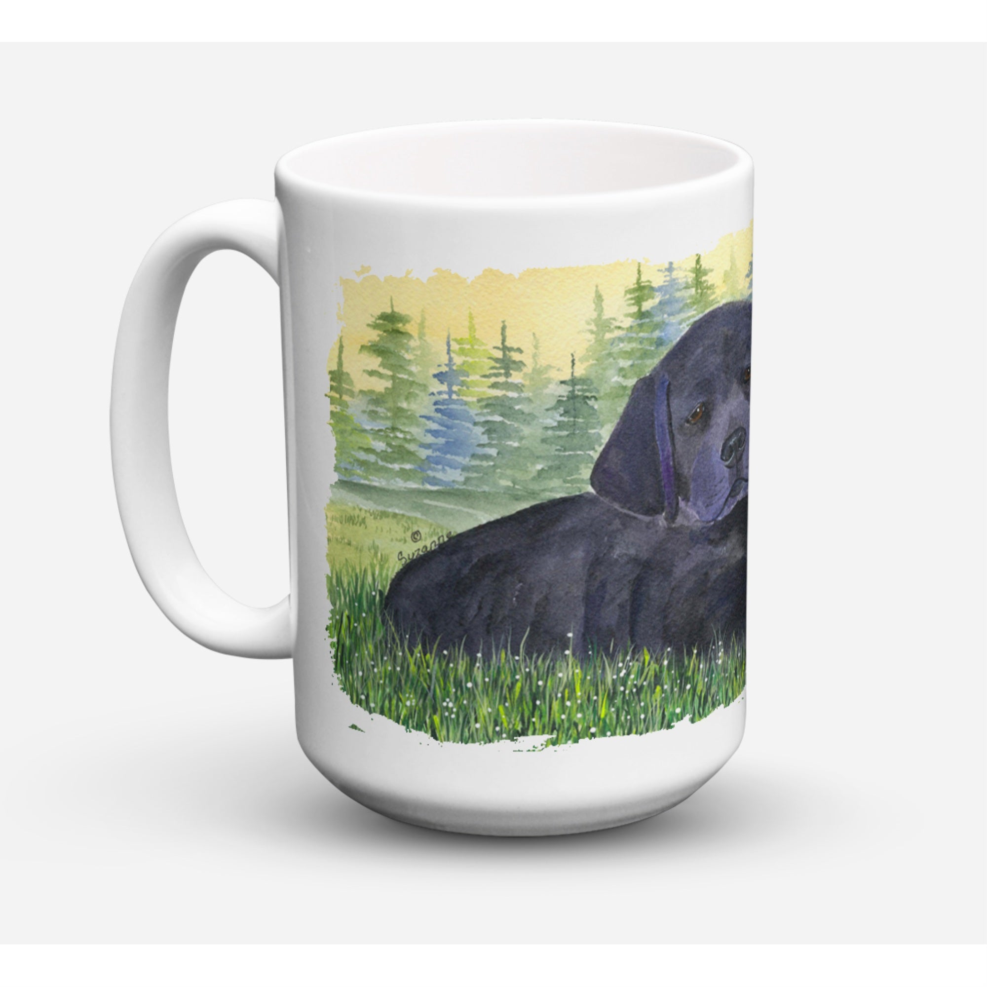 Carolines Treasures SS8343CM15 Labrador Dishwasher Safe Microwavable Ceramic Coffee Mug 15 oz Multicolor