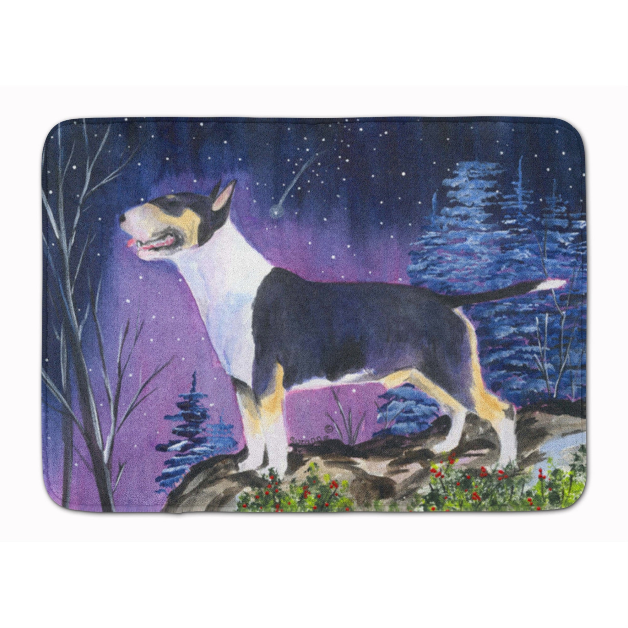 Carolines Treasures Bull Terrier Floor Mat, 19 x 27, Multicolor