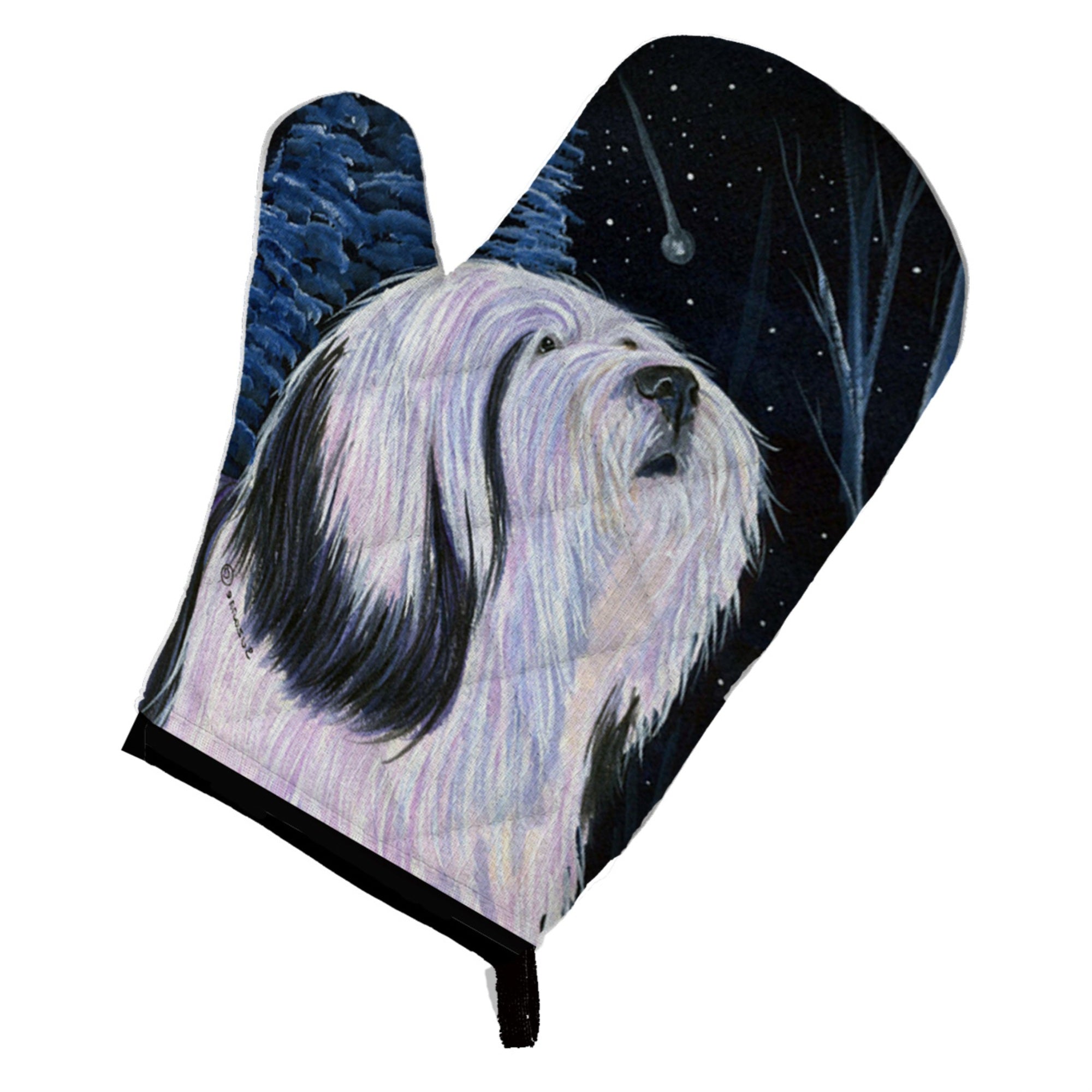 'Caroline'S Treasures Ss8348Ovmt Tibetan Terrier Oven Mitt, 12'''' By 8.5'''', Multicolor''