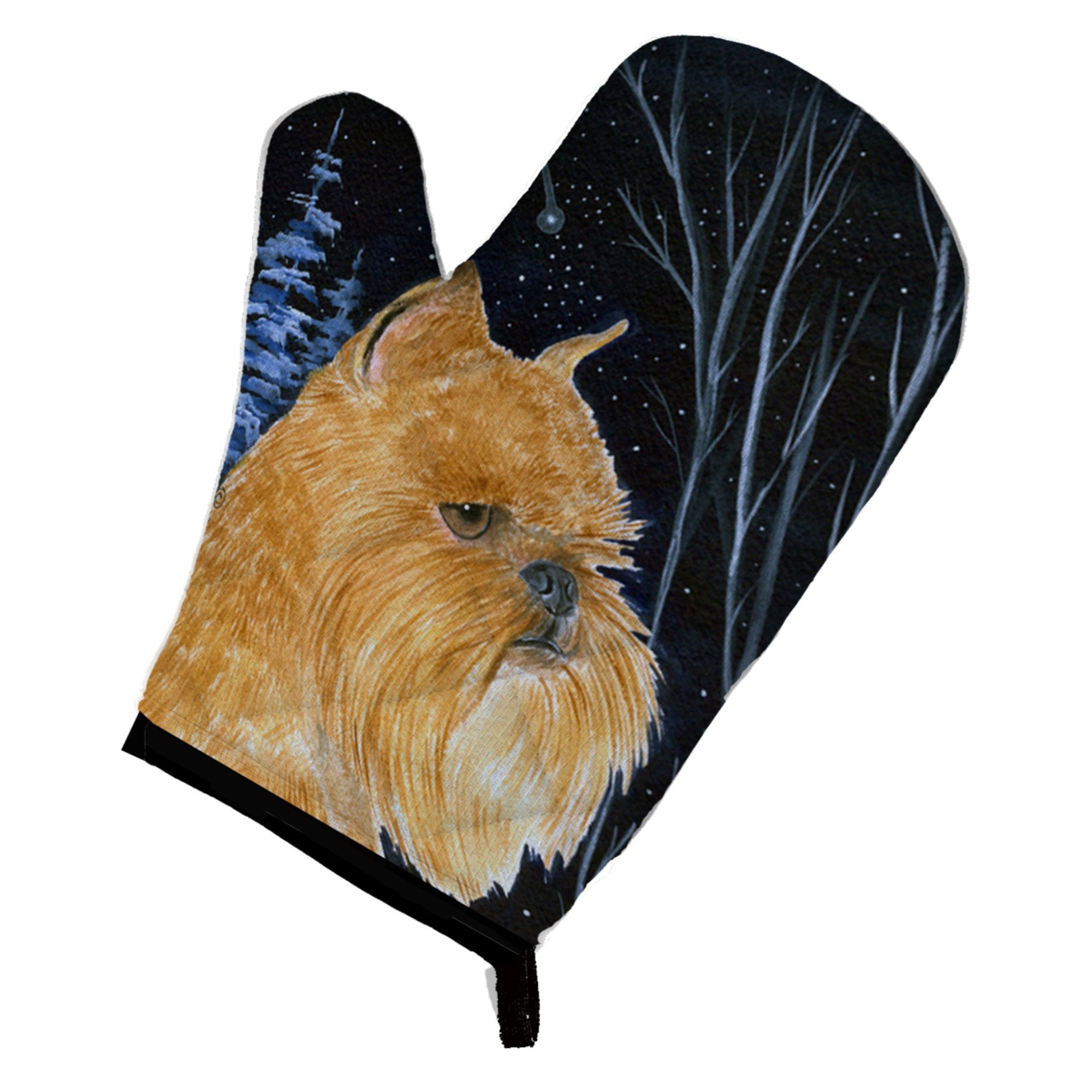 'Caroline'S Treasures Ss8362Ovmt Starry Night Brussels Griffon Oven Mitt, 12'''' By 8.5'''', Multicolor''