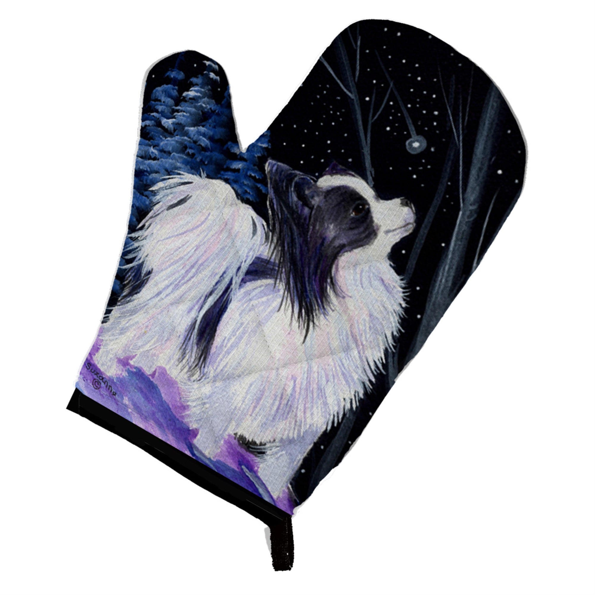 'Caroline'S Treasures Ss8383Ovmt Starry Night Papillon Oven Mitt, 12'''' By 8.5'''', Multicolor''