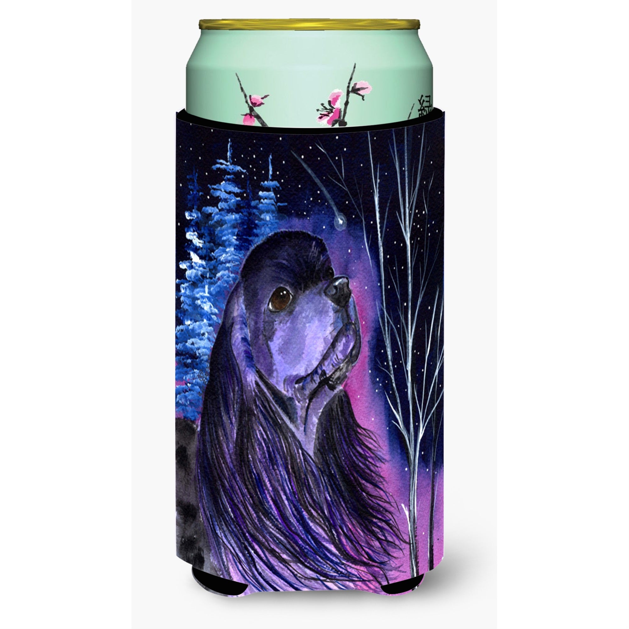 Starry Night Cocker Spaniel  Tall Boy Beverage Insulator Beverage Insulator Hugger