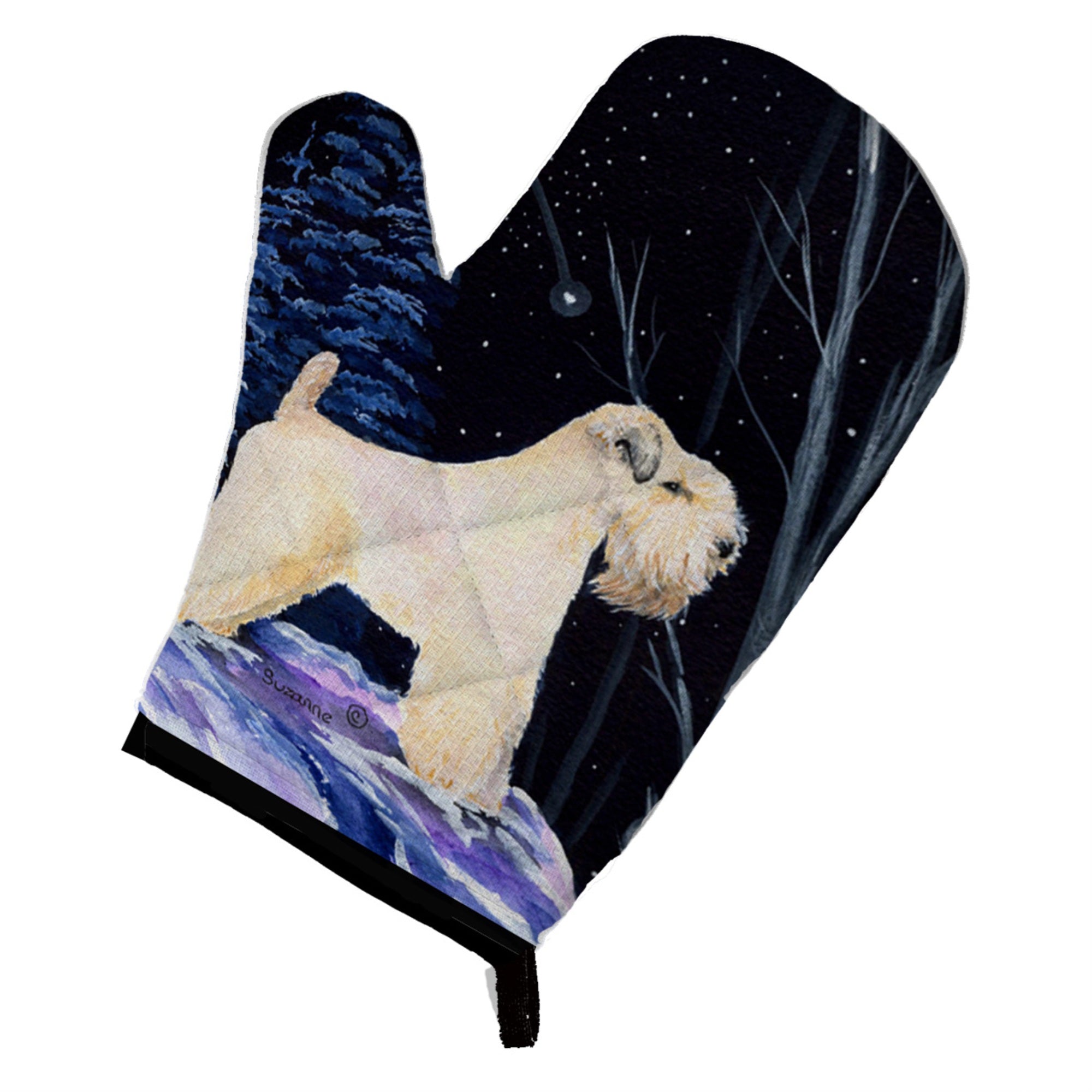 'Caroline'S Treasures Ss8386Ovmt Starry Night Wheaten Terrier Soft Coated Oven Mitt, 12'''' By 8.5'''', Multicolor''