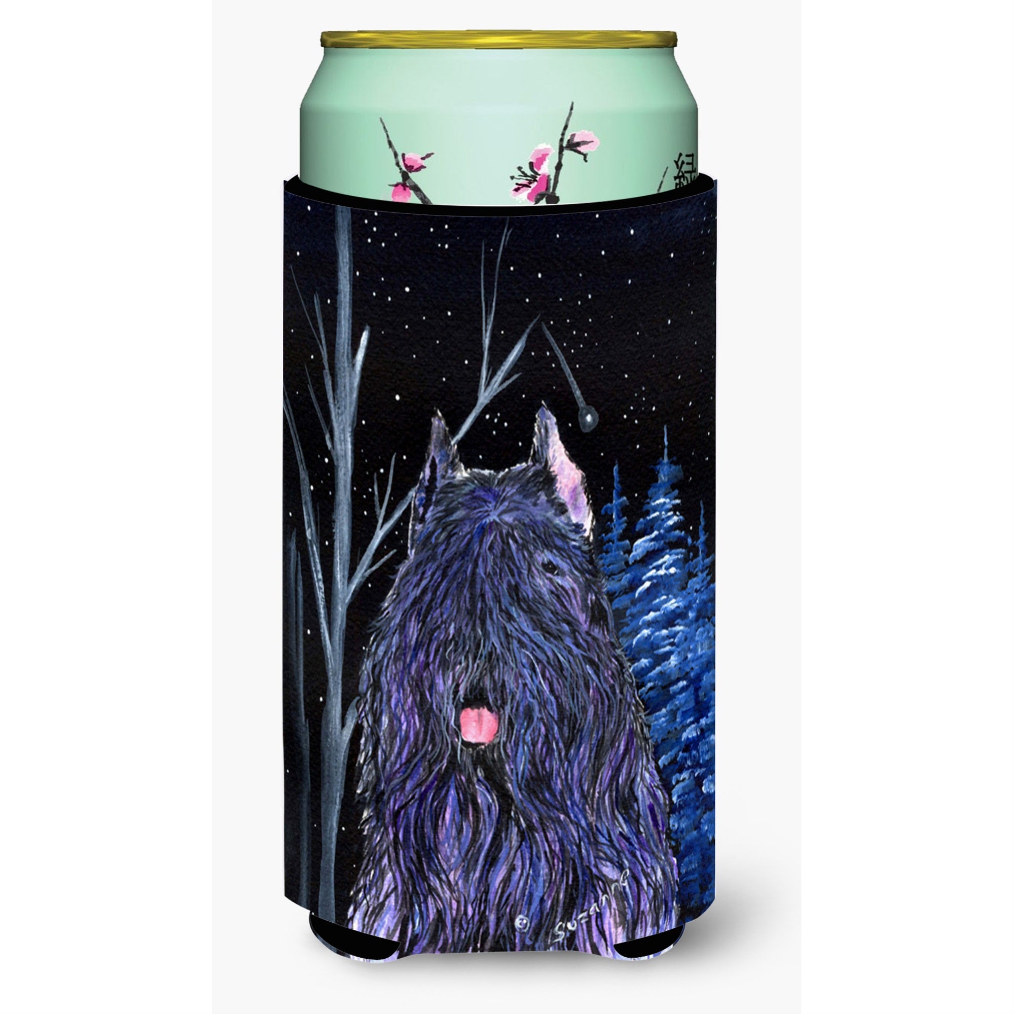 Starry Night Bouvier Des Flandres  Tall Boy Beverage Insulator Beverage Insulator Hugger