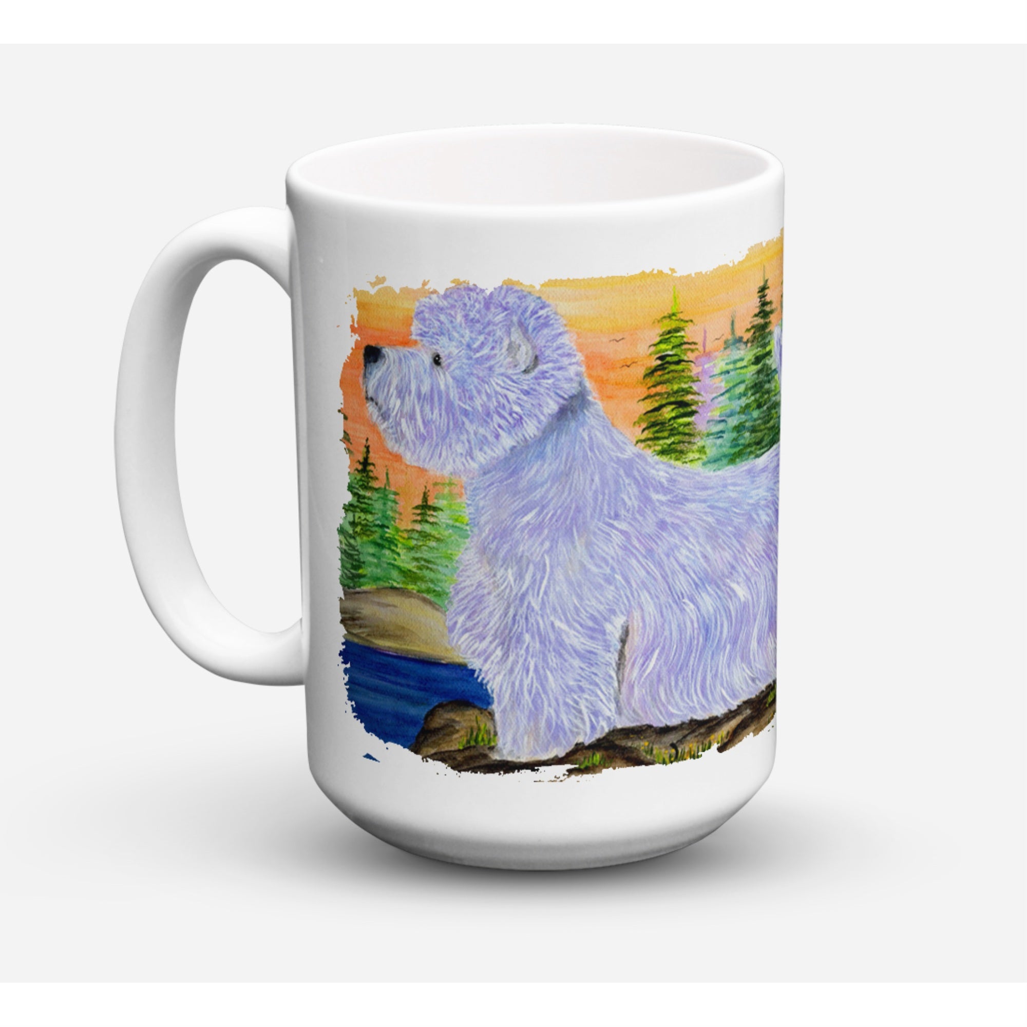 Carolines Treasures SS8418CM15 Westie Dishwasher Safe Microwavable Ceramic Coffee Mug 15 oz Multicolor