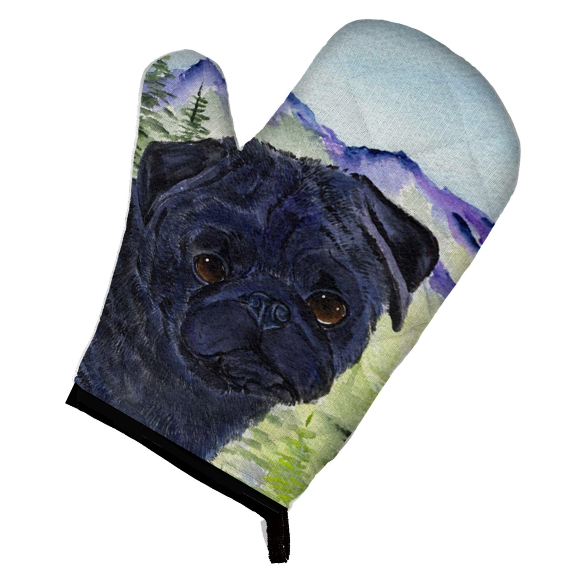 'Caroline'S Treasures Ss8420Ovmt Pug Oven Mitt, 12'''' By 8.5'''', Multicolor''