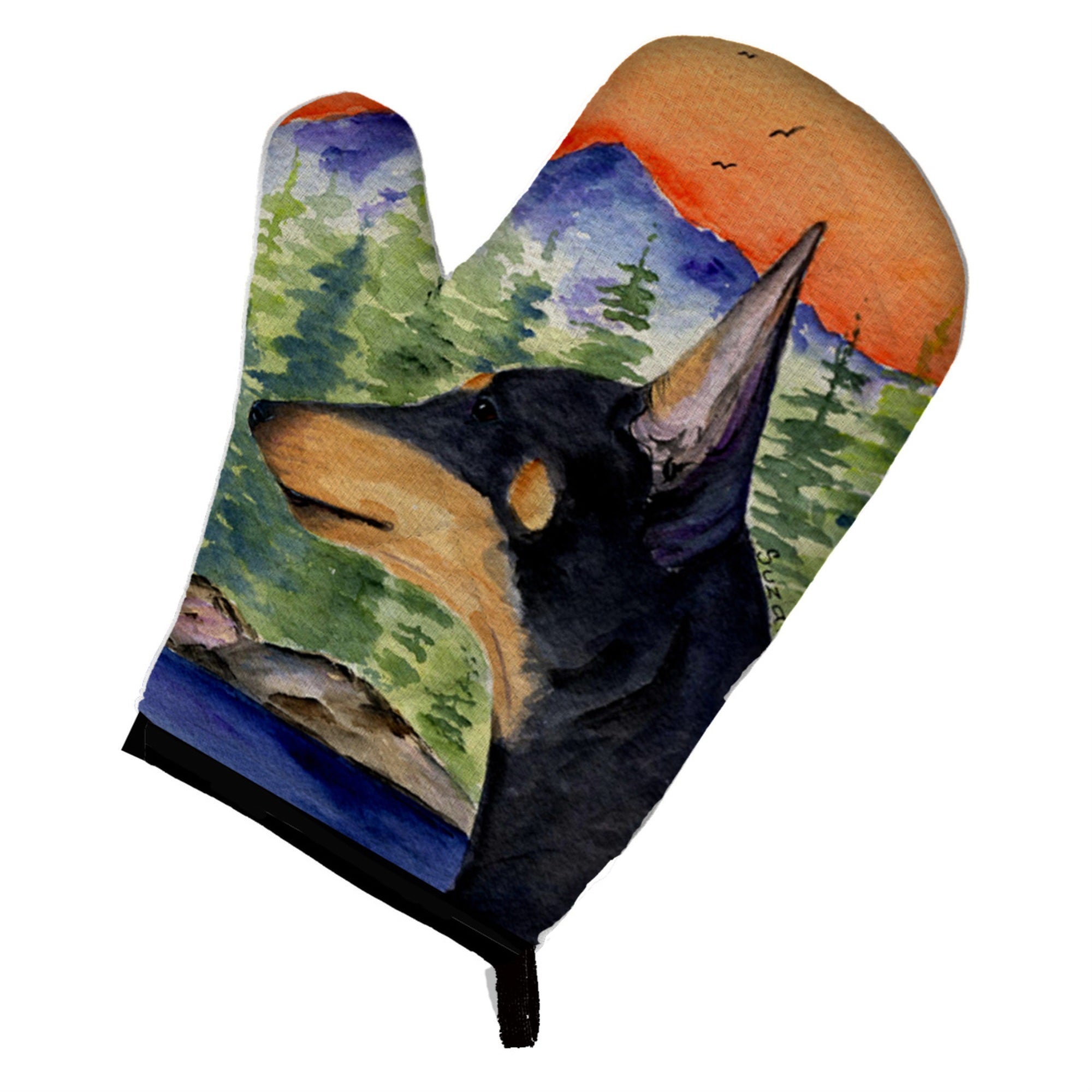 'Caroline'S Treasures Ss8433Ovmt Manchester Terrier Oven Mitt, 12'''' By 8.5'''', Multicolor''