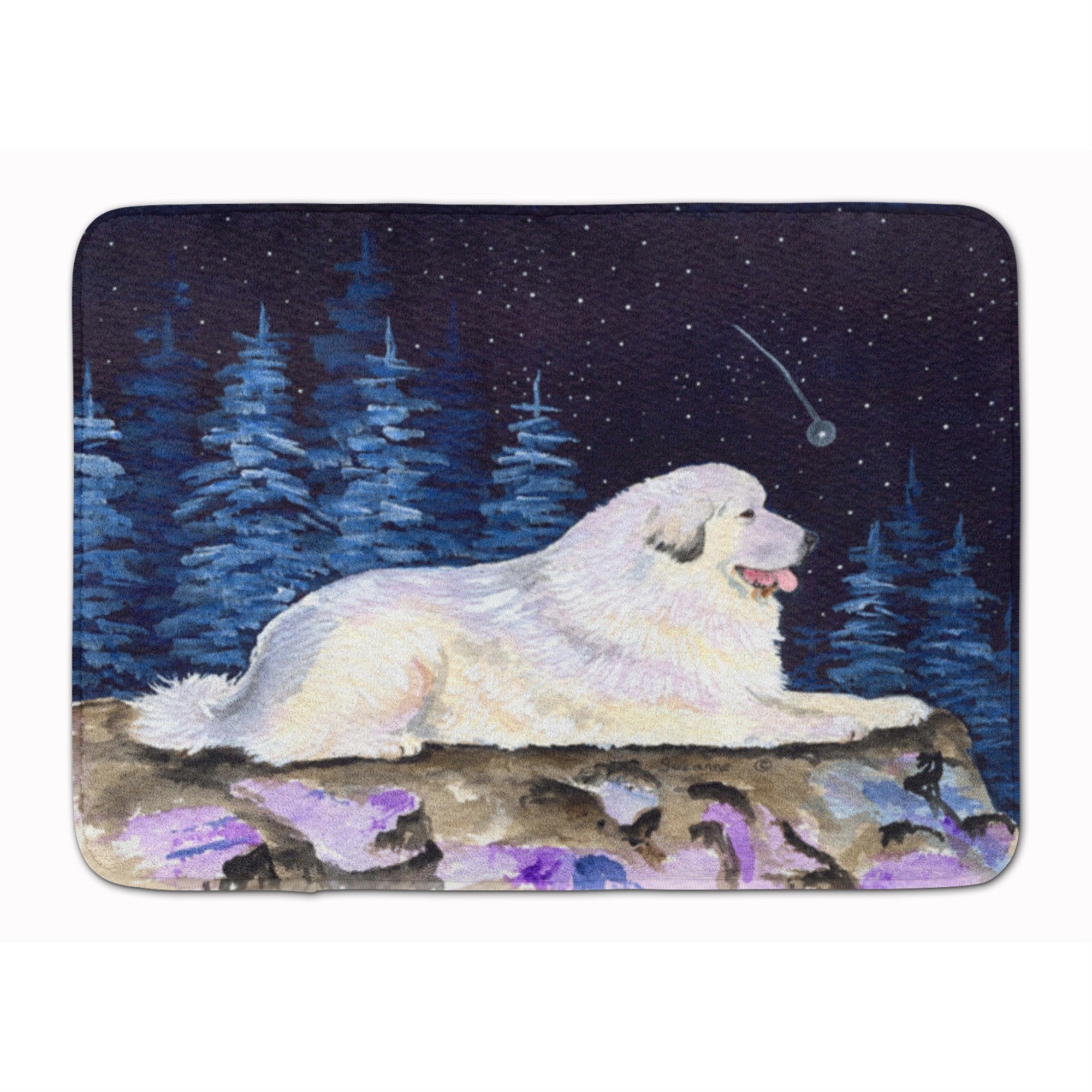 'Caroline'S Treasures Starry Night Pyrenees Floor Mat, 19'''' X 27'''', Multicolor''