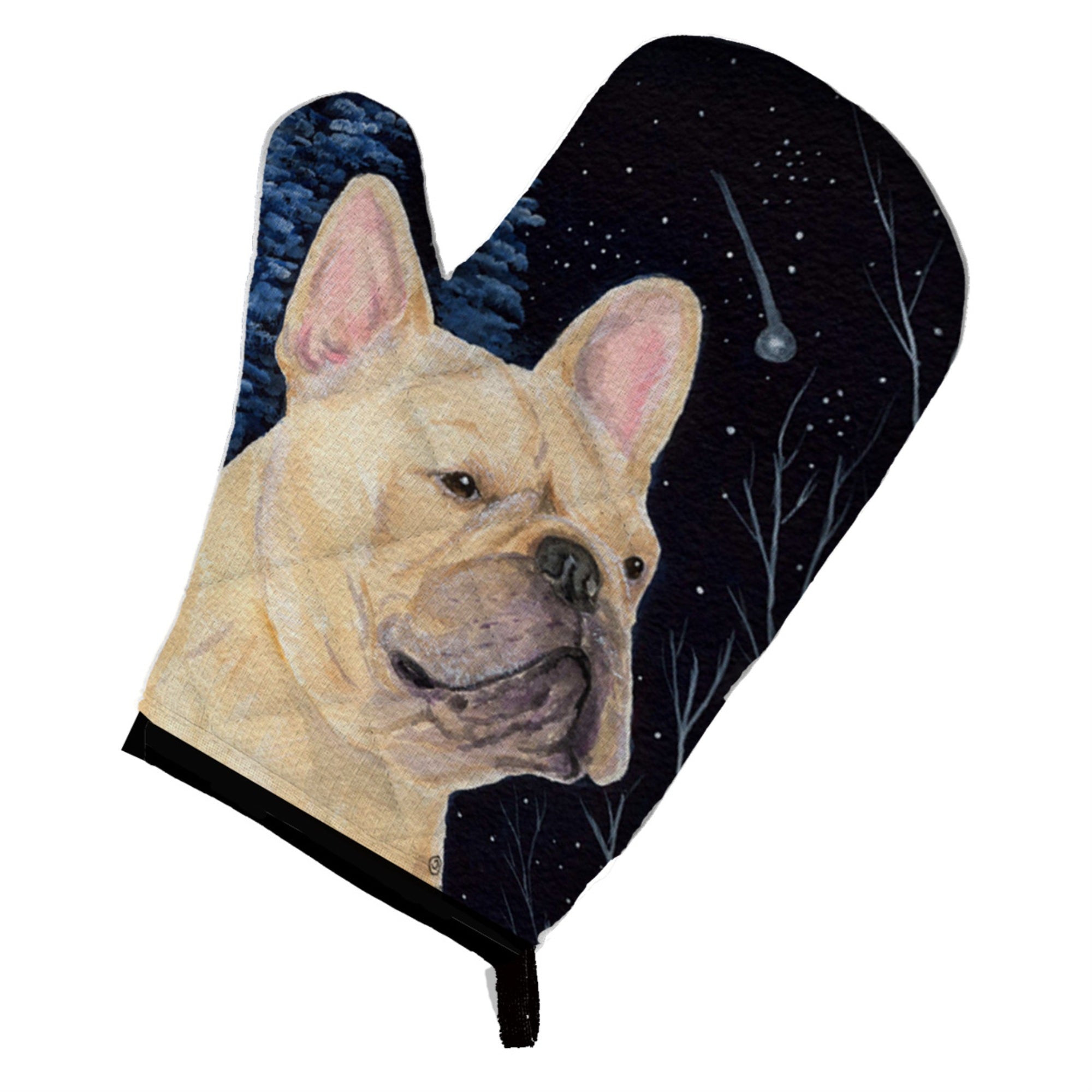 'Caroline'S Treasures Ss8441Ovmt Starry Night French Bulldog Oven Mitt, 12'''' By 8.5'''', Multicolor''