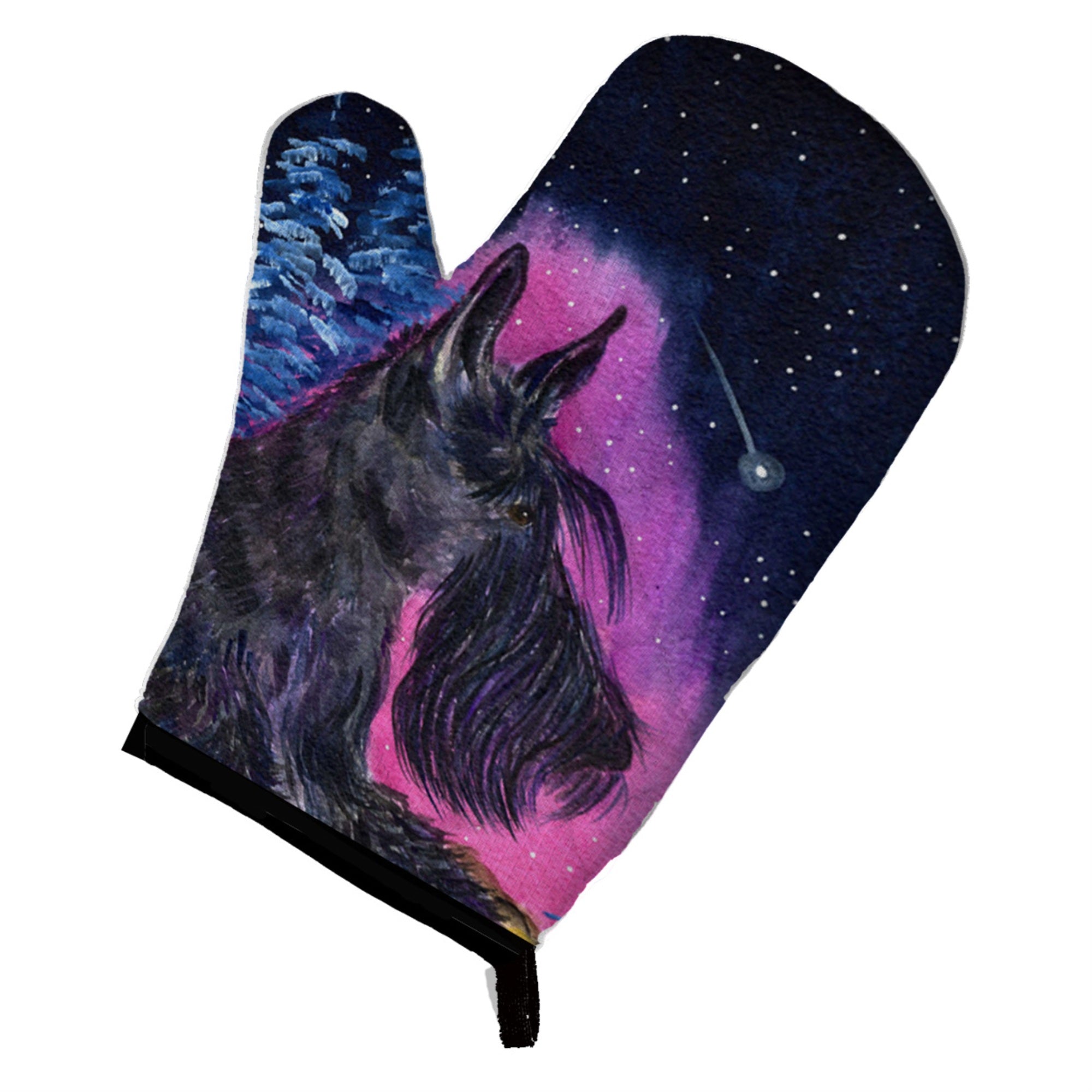 'Caroline'S Treasures Ss8442Ovmt Starry Night Scottish Terrier Oven Mitt, 12'''' By 8.5'''', Multicolor''