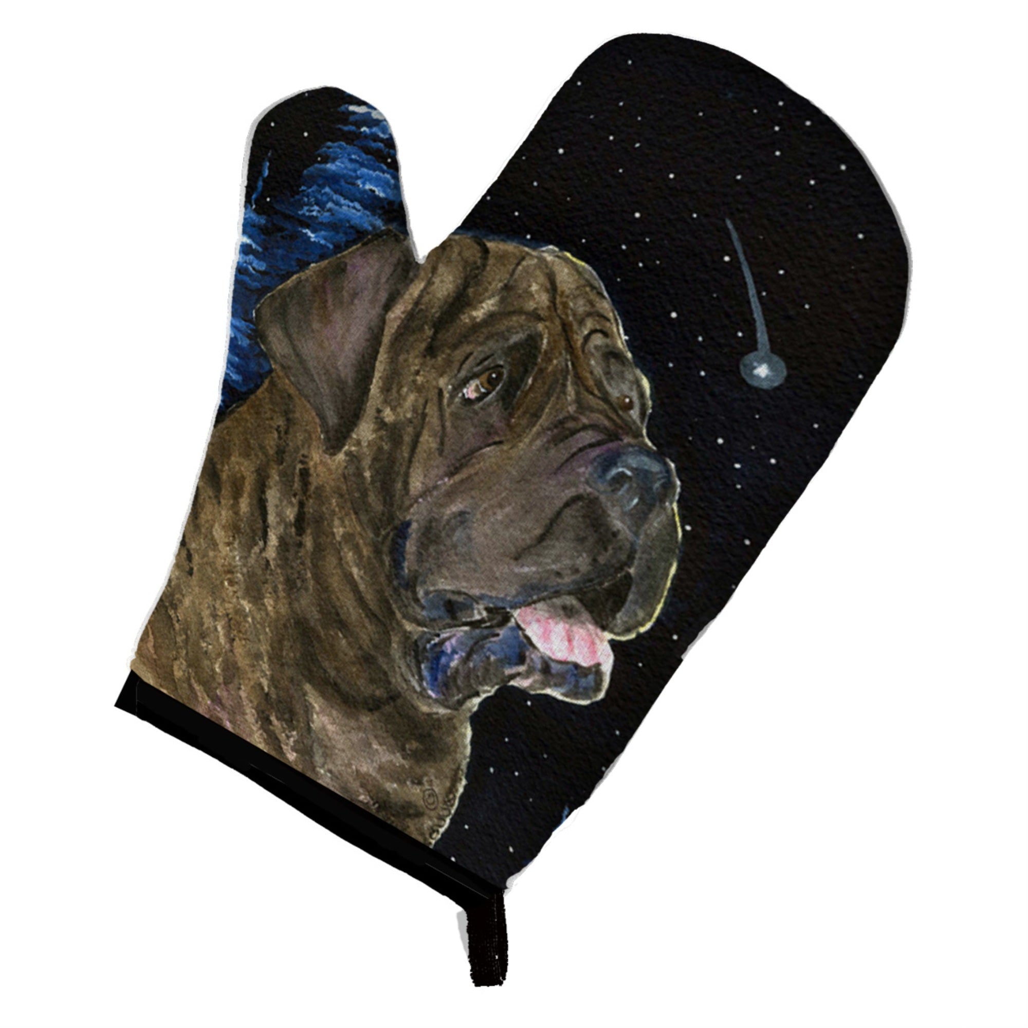 'Caroline'S Treasures Ss8463Ovmt Starry Night Mastiff Oven Mitt, 12'''' By 8.5'''', Multicolor''
