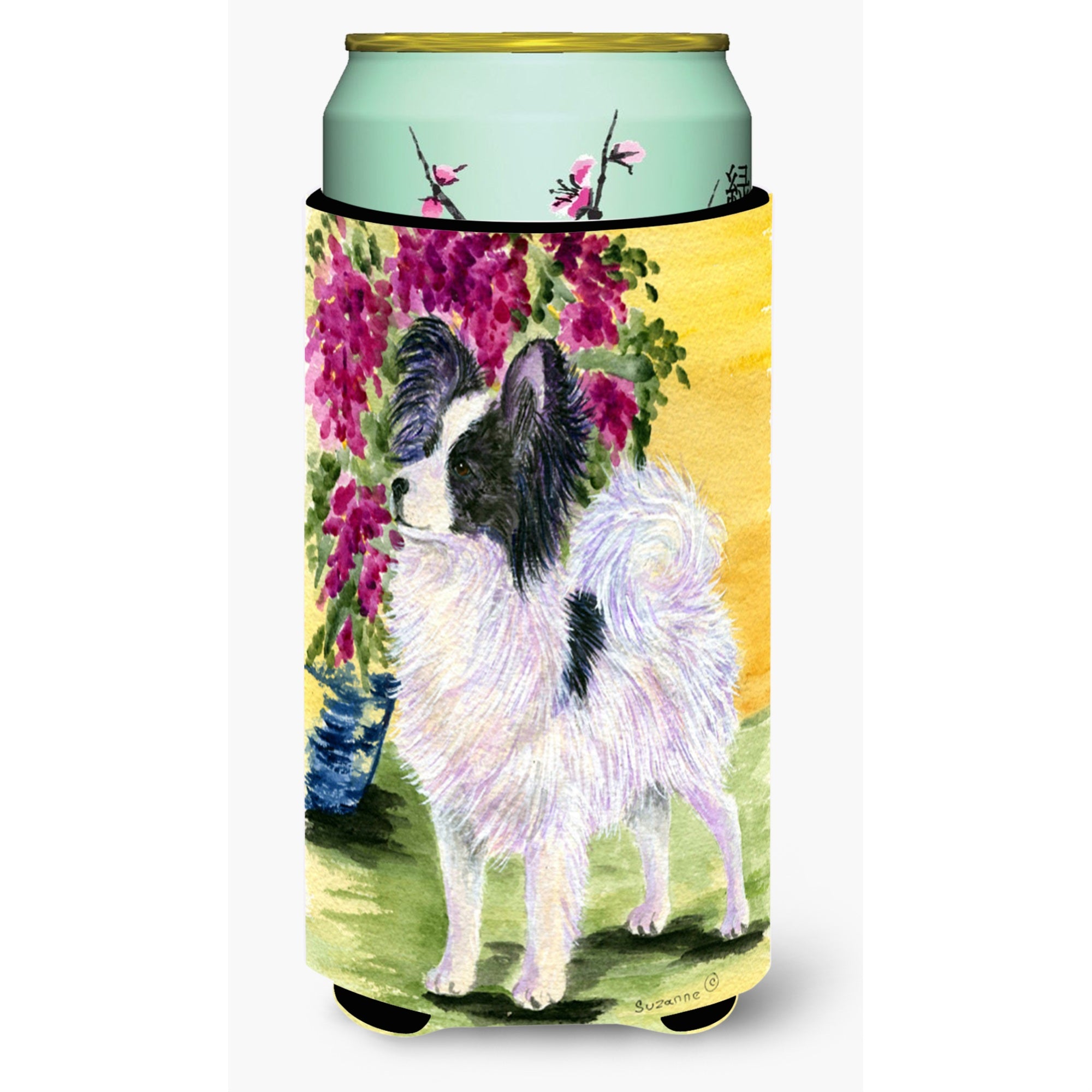 Papillon  Tall Boy Beverage Insulator Beverage Insulator Hugger