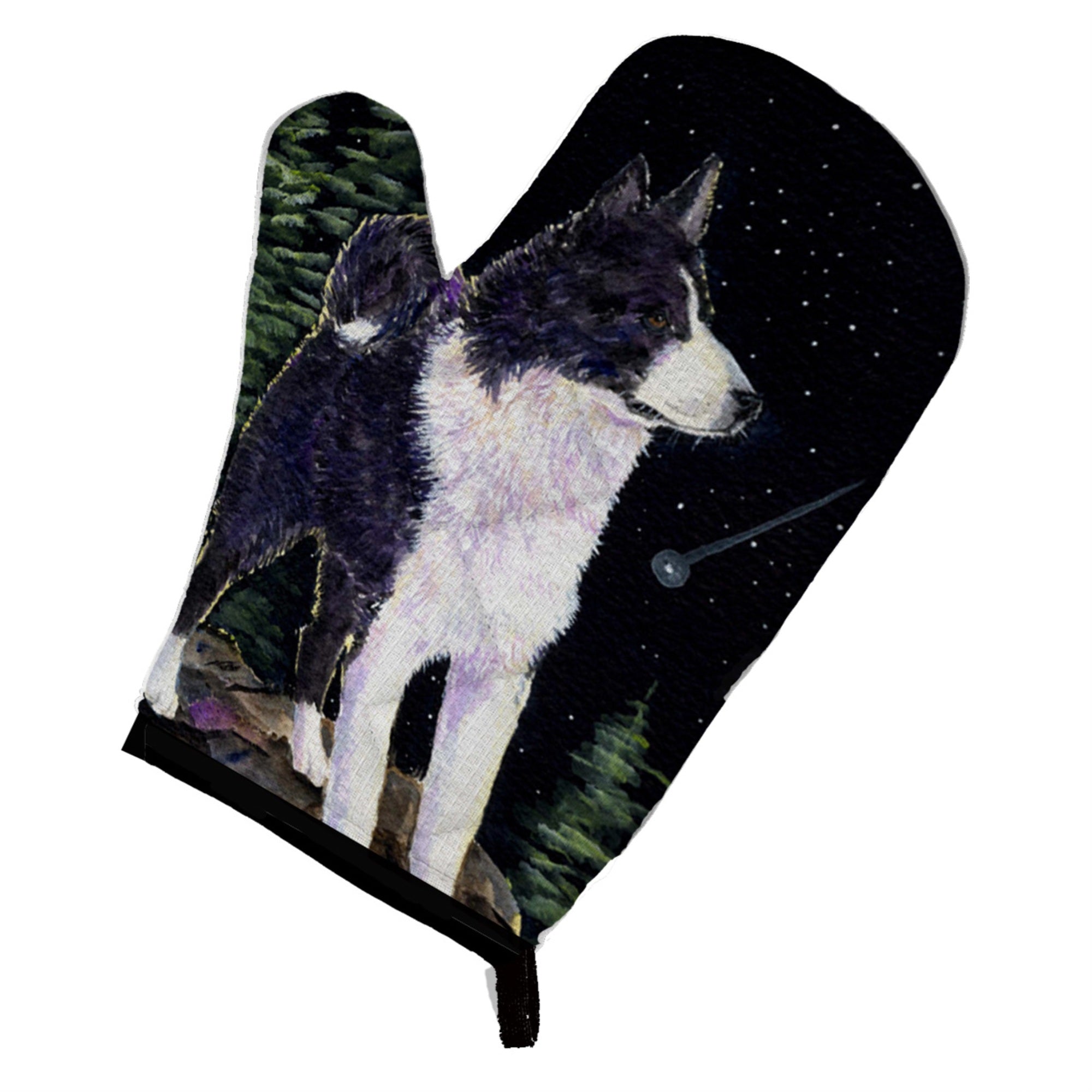 'Caroline'S Treasures Ss8483Ovmt Starry Night Karelian Bear Dog Oven Mitt, 12'''' By 8.5'''', Multicolor''