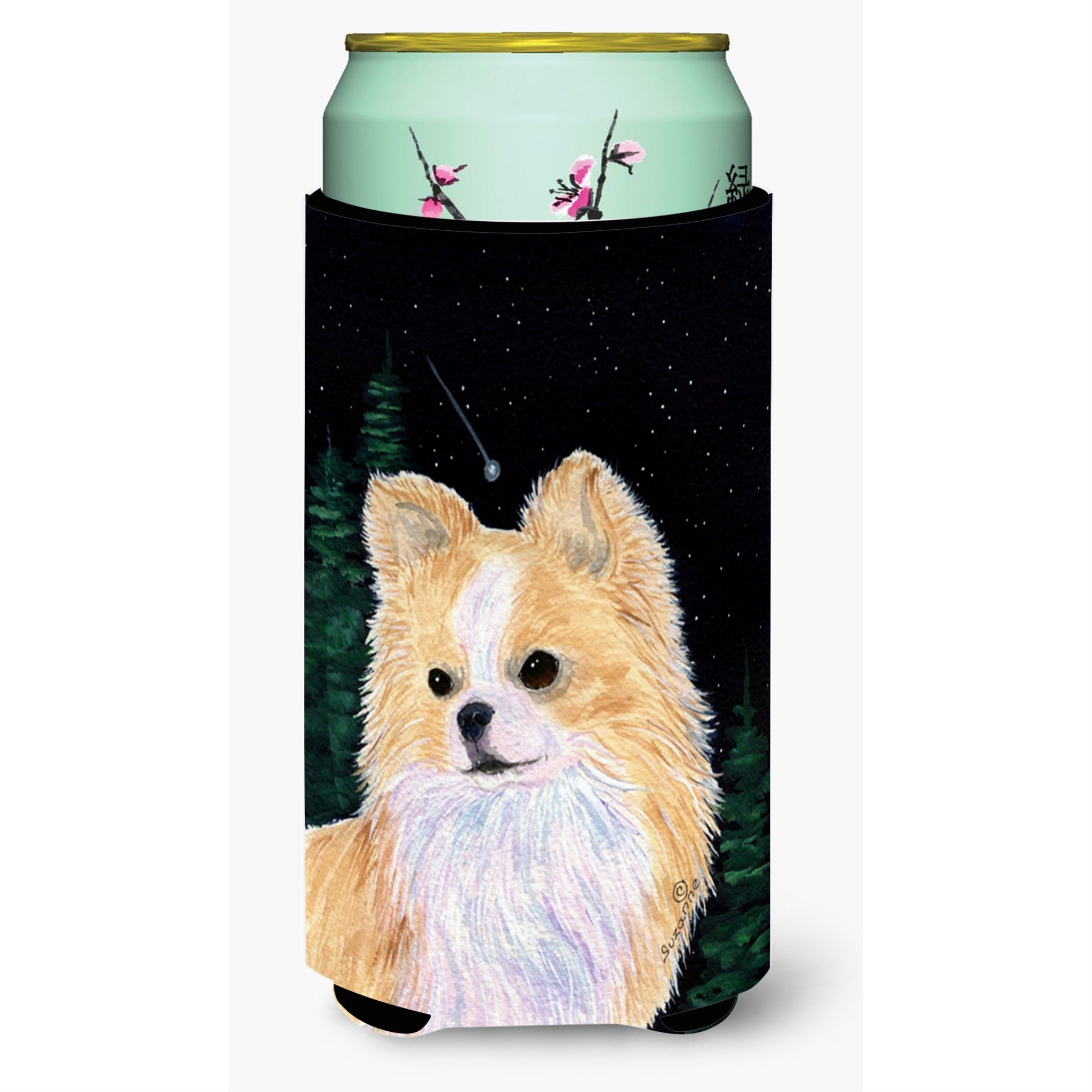 Starry Night Chihuahua  Tall Boy Beverage Insulator Beverage Insulator Hugger