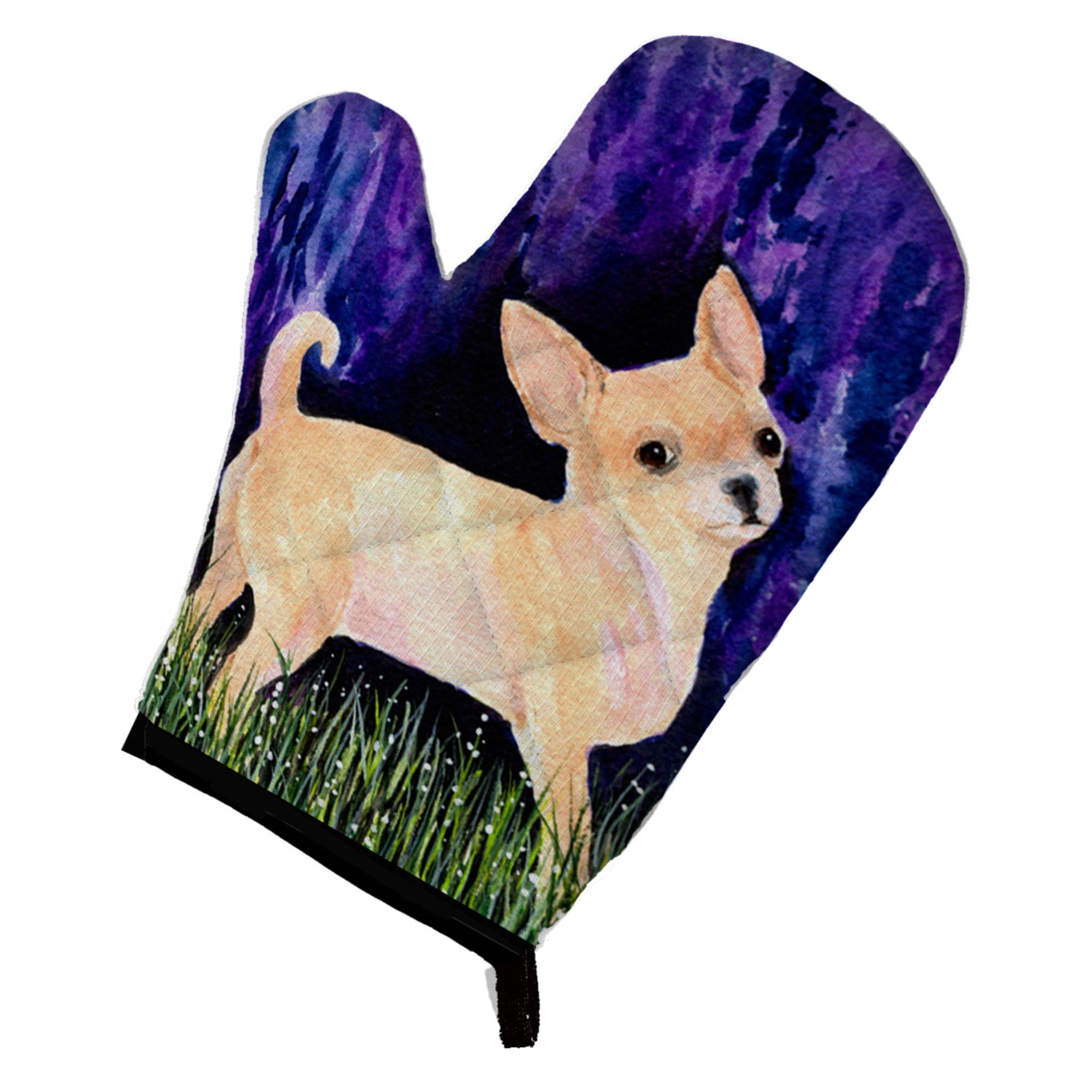 'Caroline'S Treasures Ss8514Ovmt Starry Night Chihuahua Oven Mitt, 12'''' By 8.5'''', Multicolor''