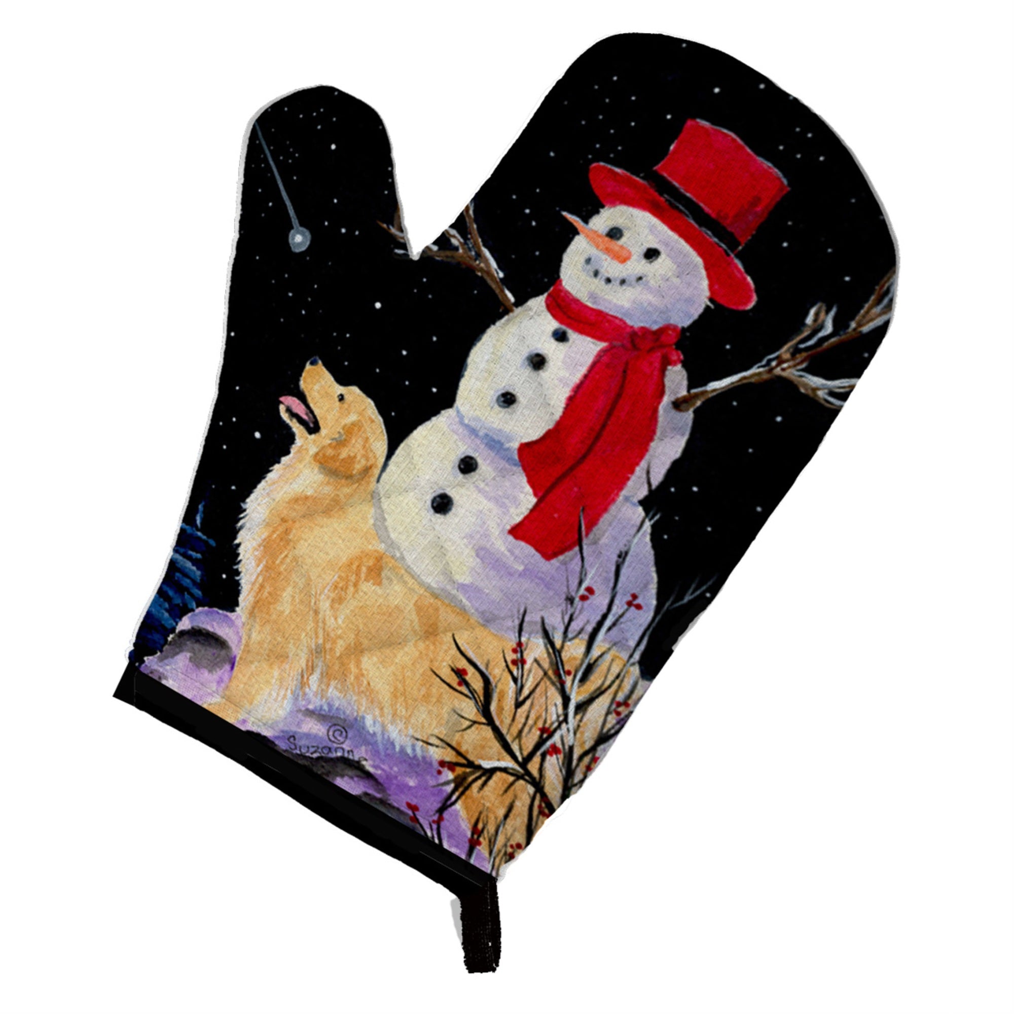 'Caroline'S Treasures Ss8579Ovmt Golden Retriever Oven Mitt, 12'''' By 8.5'''', Multicolor''