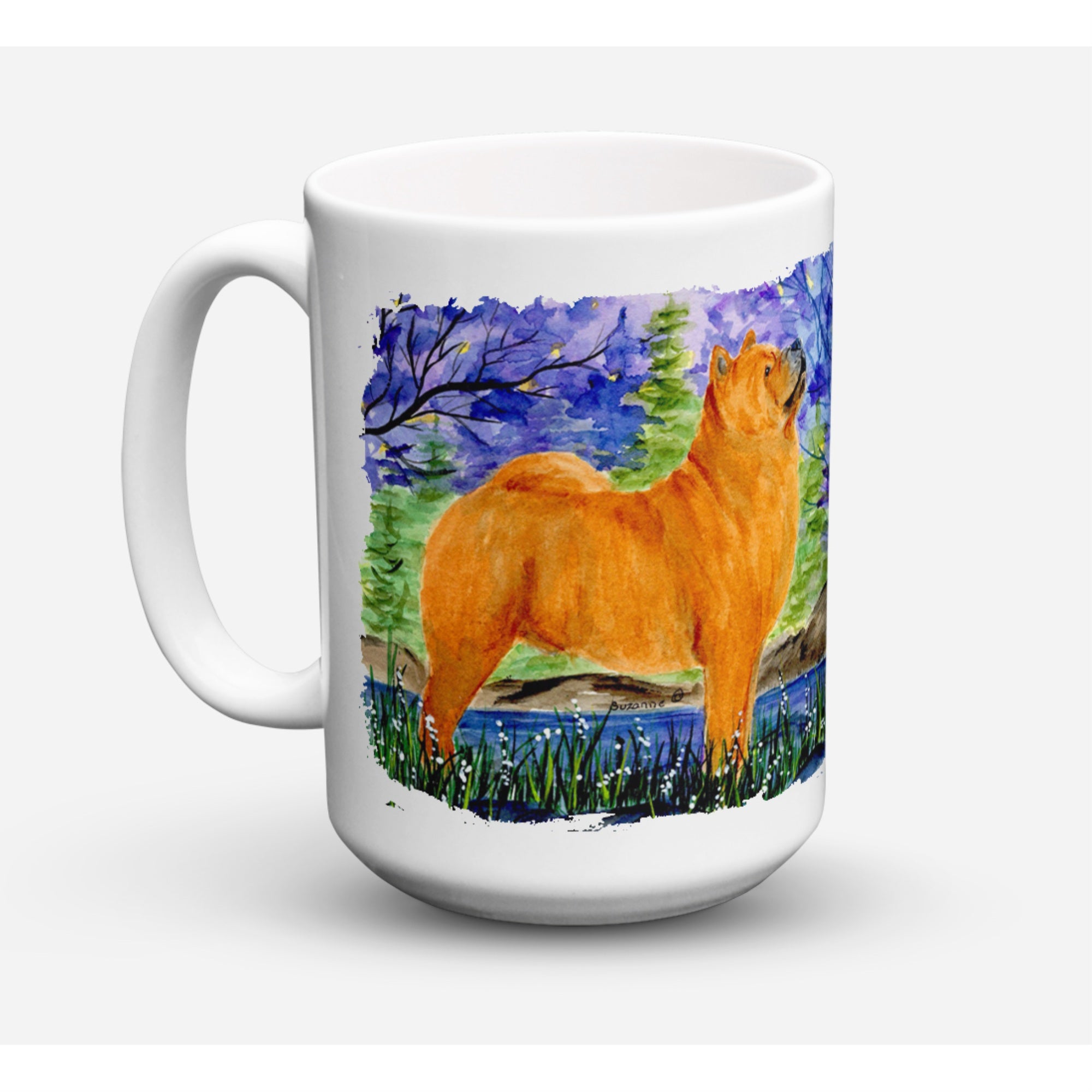 Carolines Treasures SS8600CM15 Chow Chow Dishwasher Safe Microwavable Ceramic Coffee Mug 15 oz Multicolor