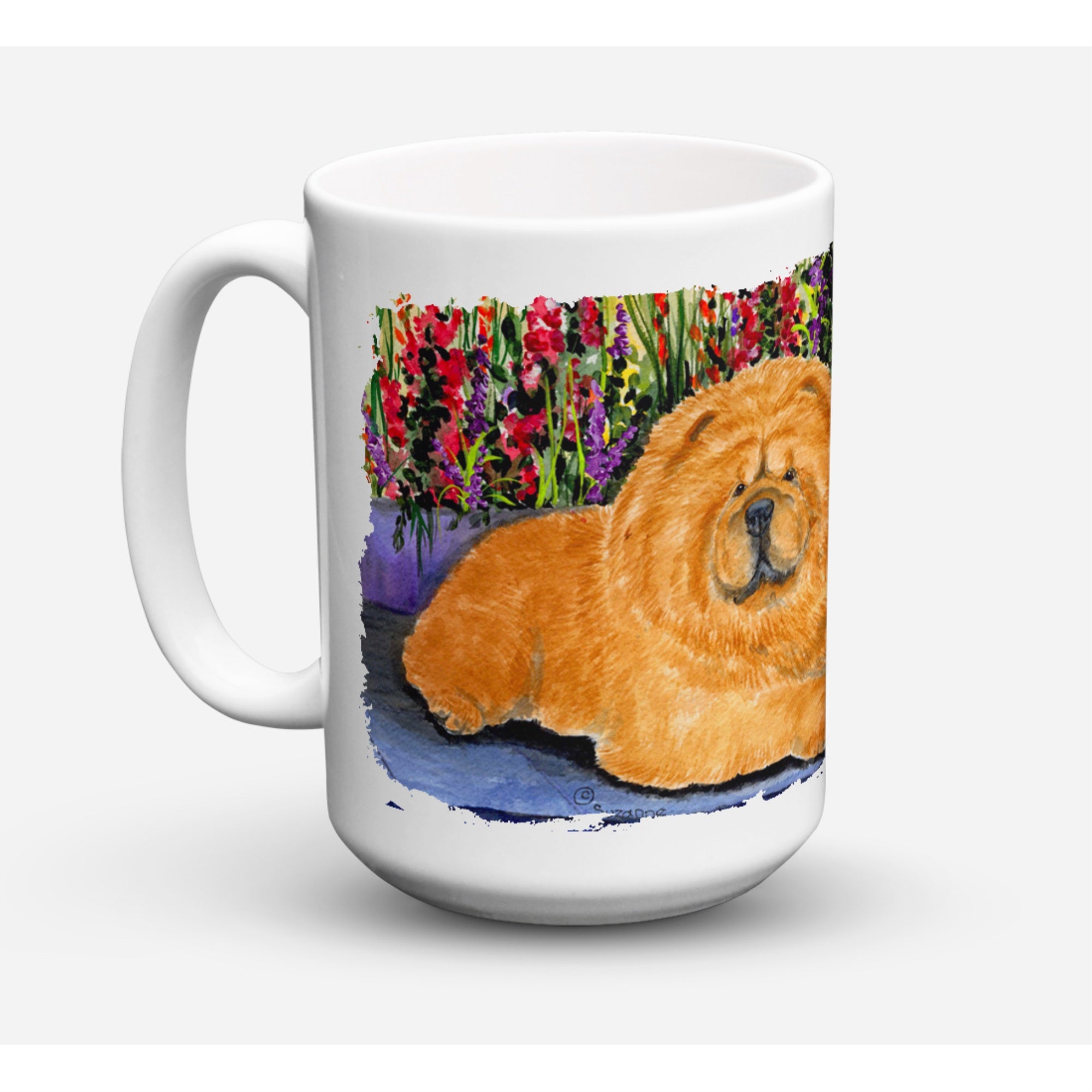 Carolines Treasures SS8601CM15 Chow Chow Dishwasher Safe Microwavable Ceramic Coffee Mug 15 oz Multicolor