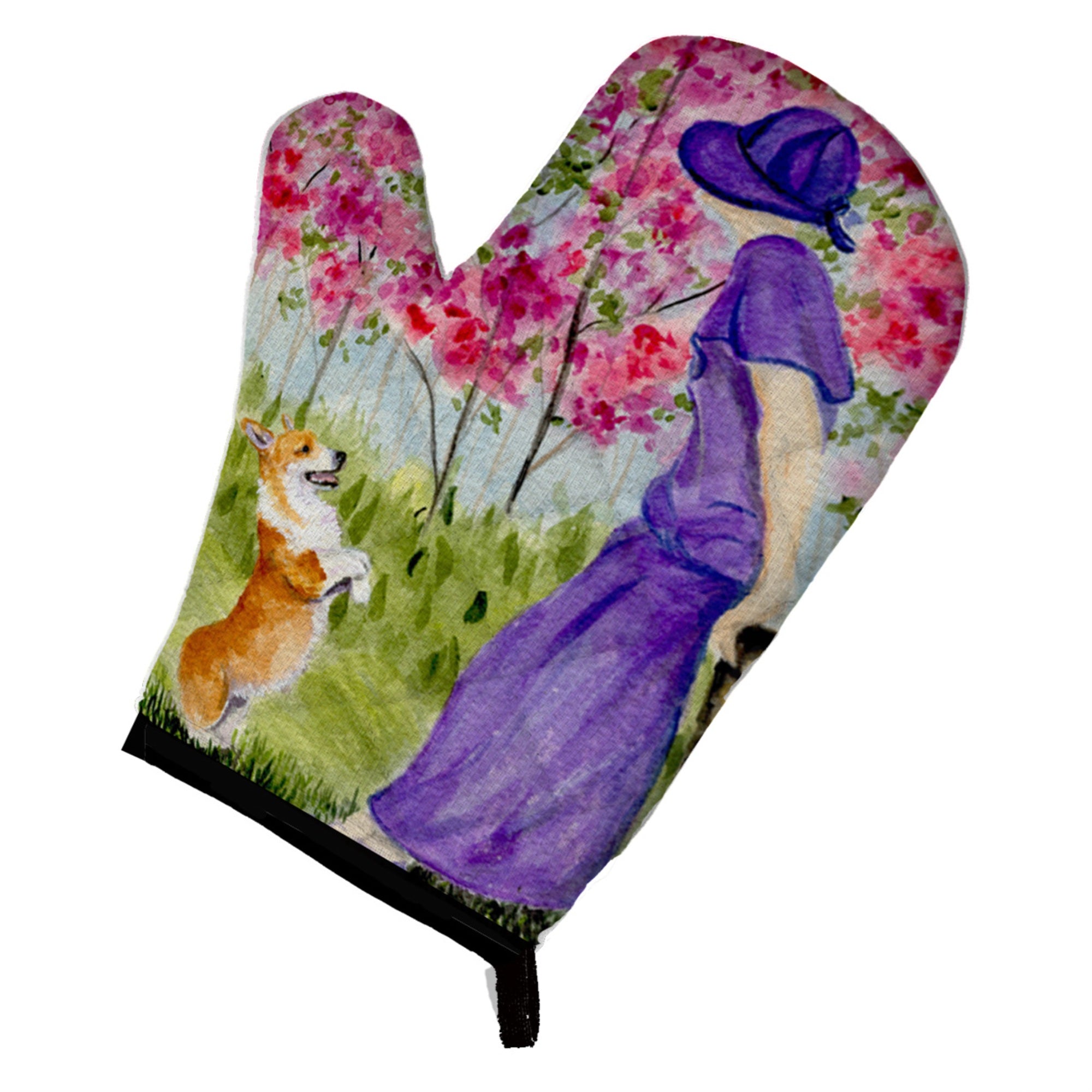 'Caroline'S Treasures Ss8616Ovmt Corgi Oven Mitt, 12'''' By 8.5'''', Multicolor''