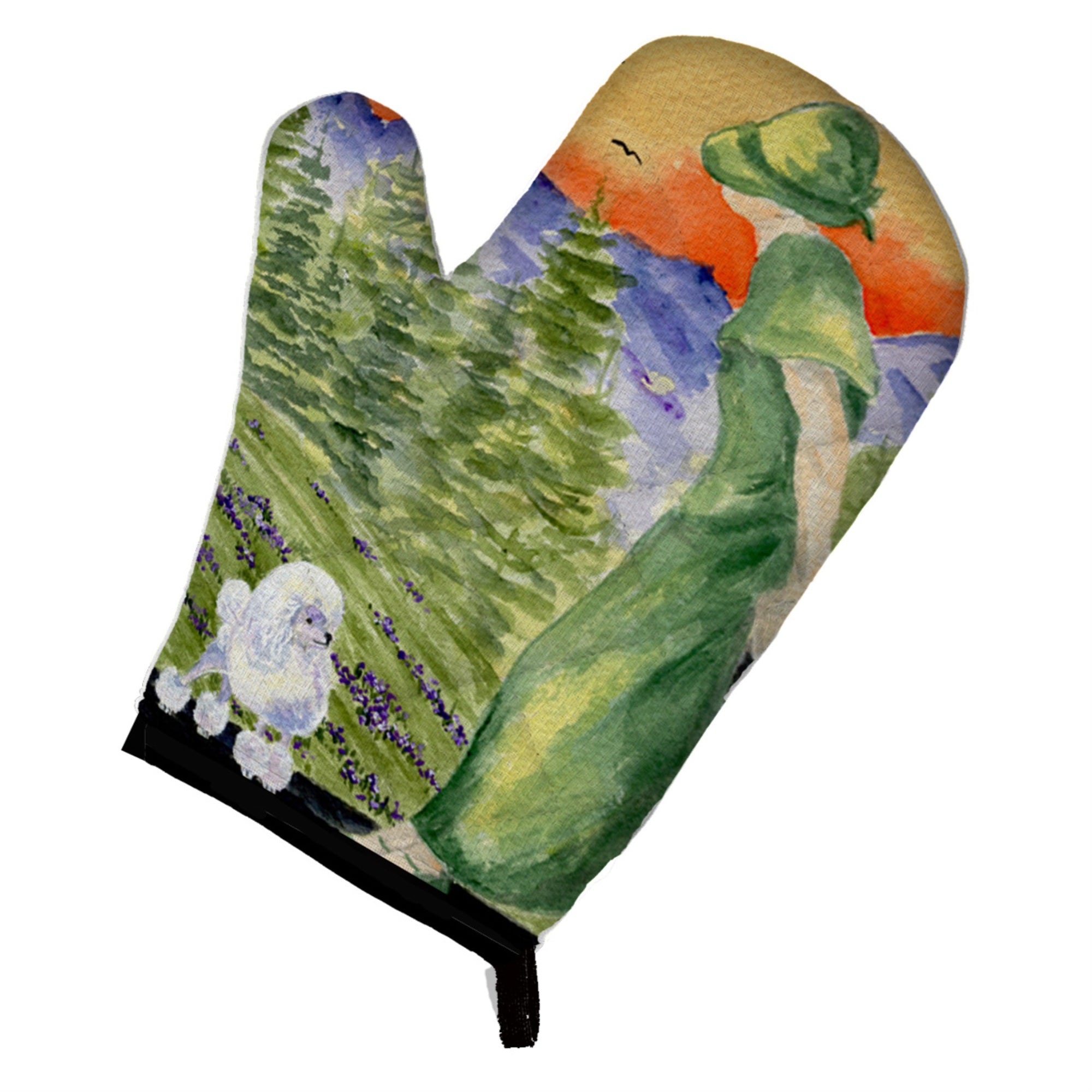 'Caroline'S Treasures Ss8618Ovmt Poodle Oven Mitt, 12'''' By 8.5'''', Multicolor''