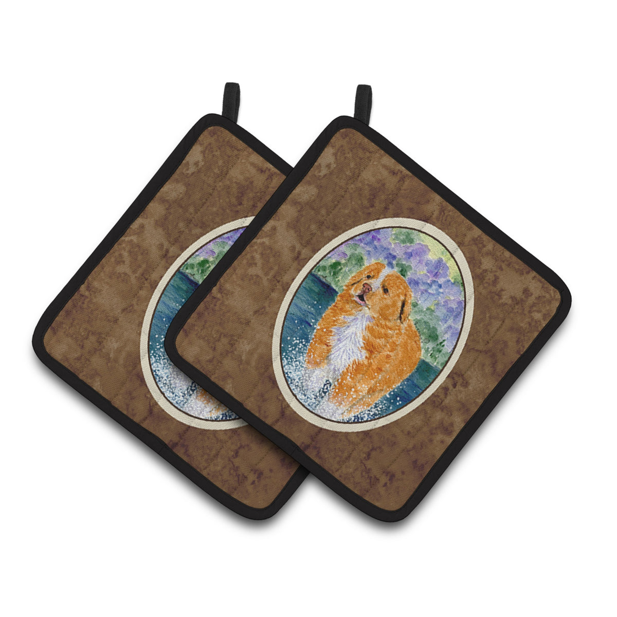 'Caroline'S Treasures Nova Scotia Duck Toller Pair Of Pot Holders Ss8619Pthd, 7.5Hx7.5W, Multicolor''