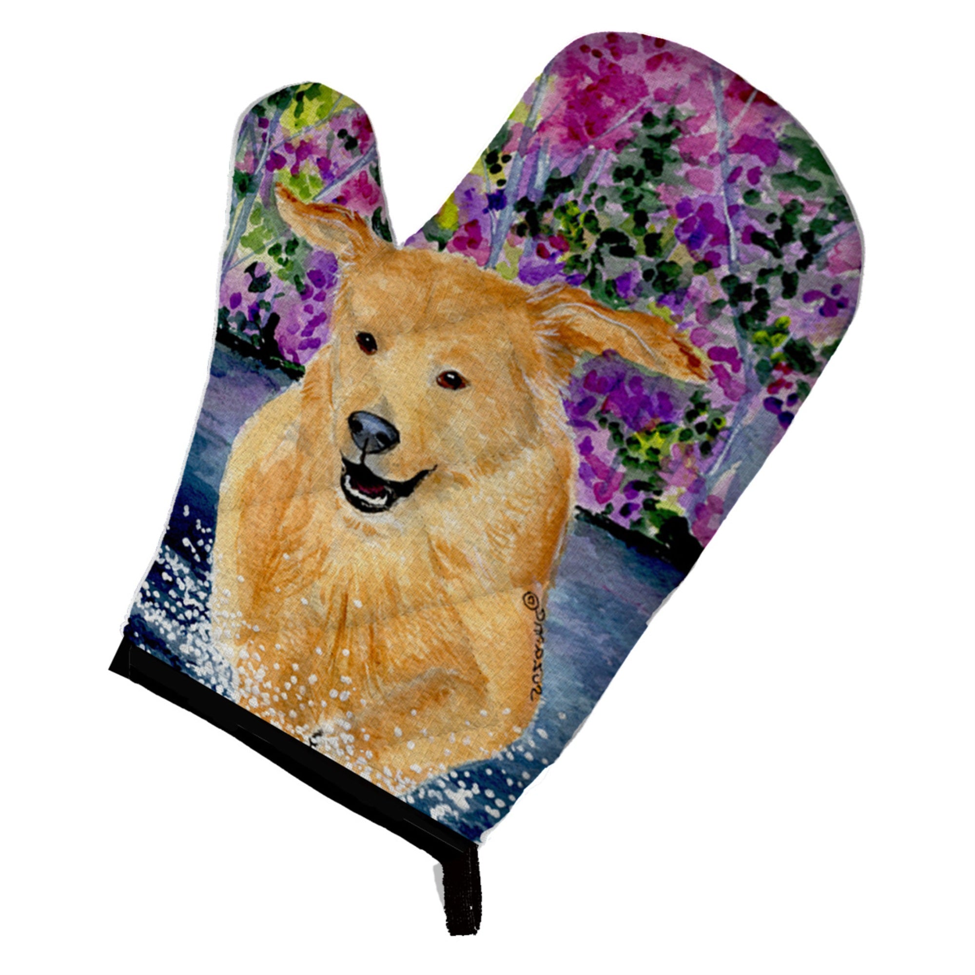 'Caroline'S Treasures Ss8627Ovmt Golden Retriever Oven Mitt, 12'''' By 8.5'''', Multicolor''