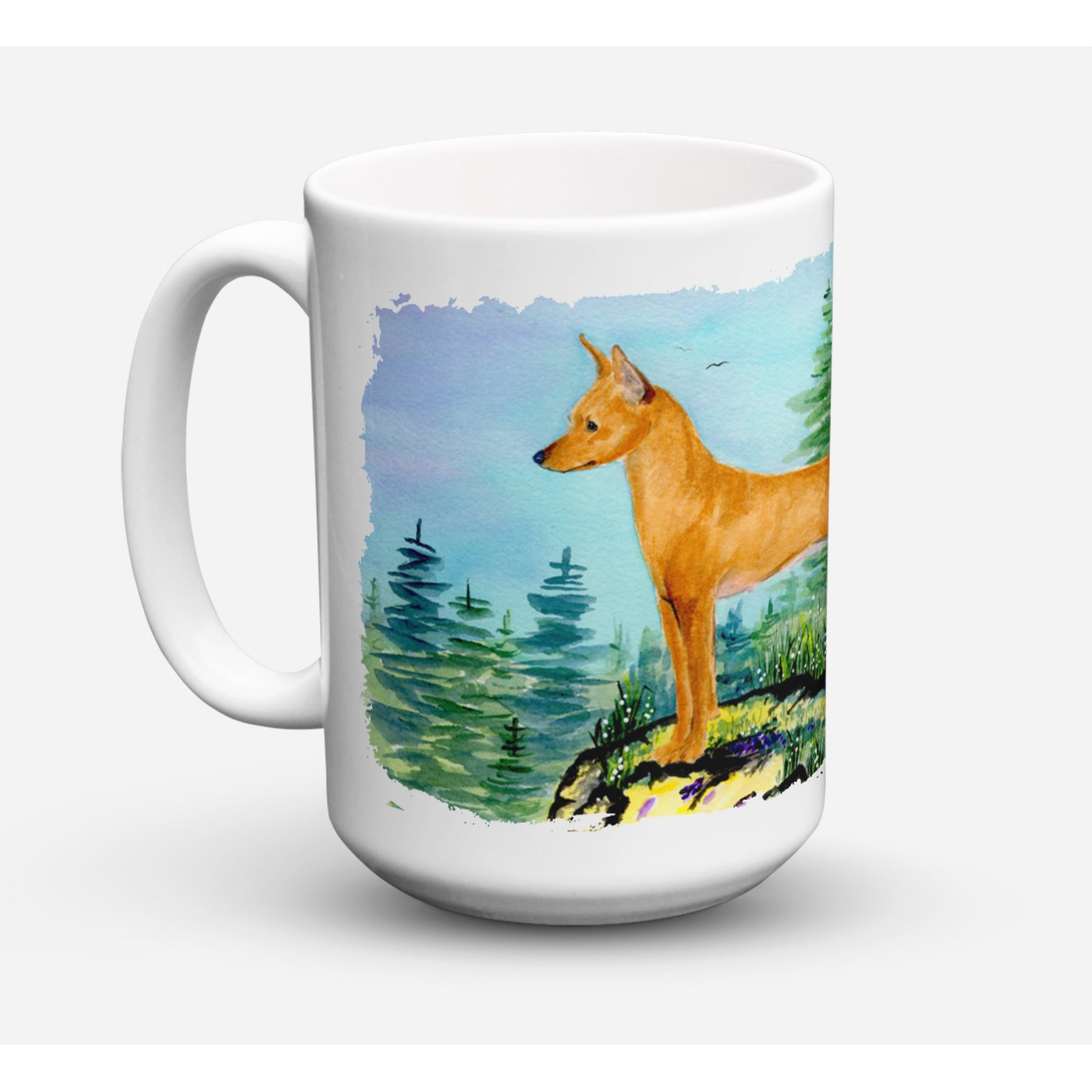 Carolines Treasures SS8660CM15 Min Pin Dishwasher Safe Microwavable Ceramic Coffee Mug 15 oz Multicolor