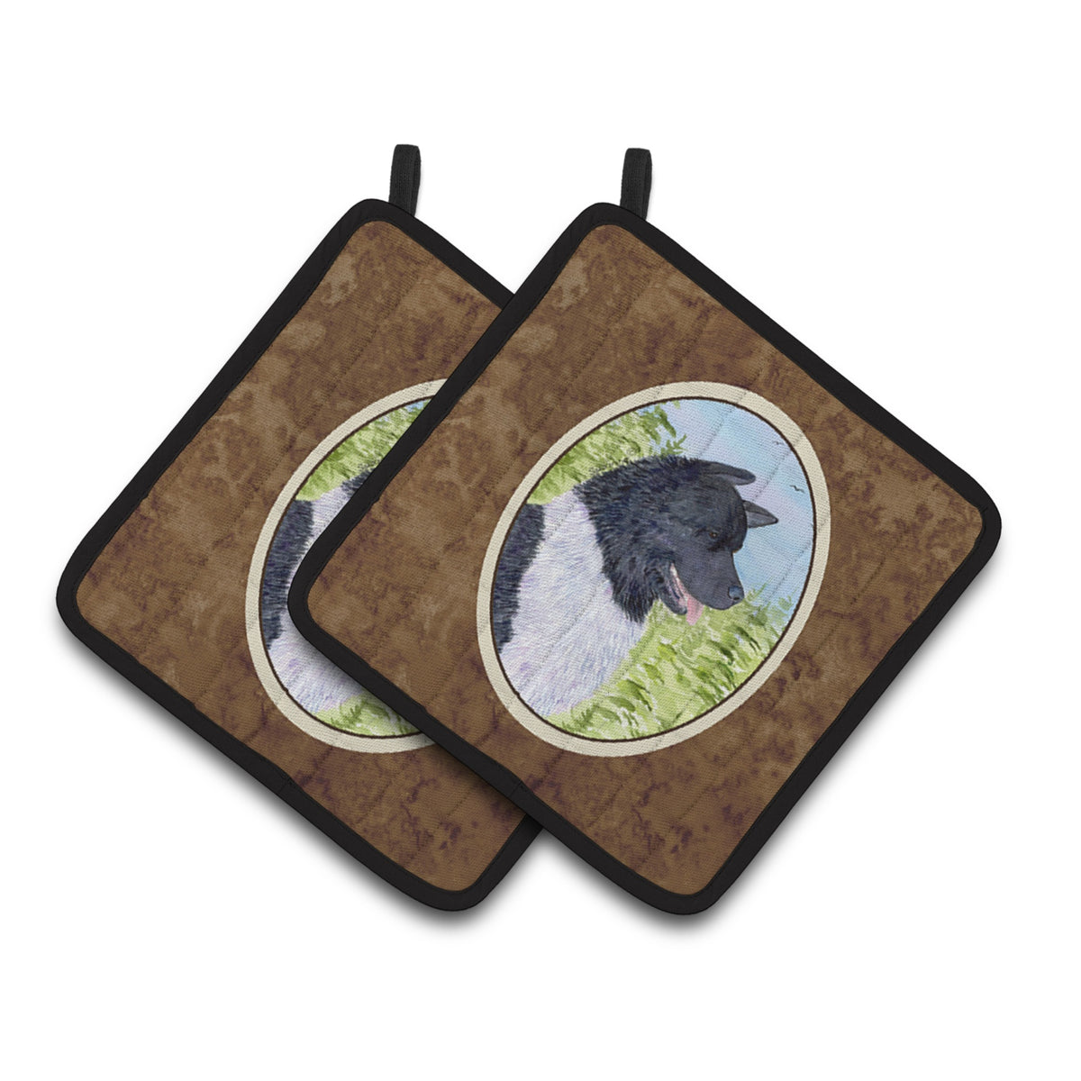 'Caroline'S Treasures Akita Pair Of Pot Holders Ss8670Pthd, 7.5Hx7.5W, Multicolor''