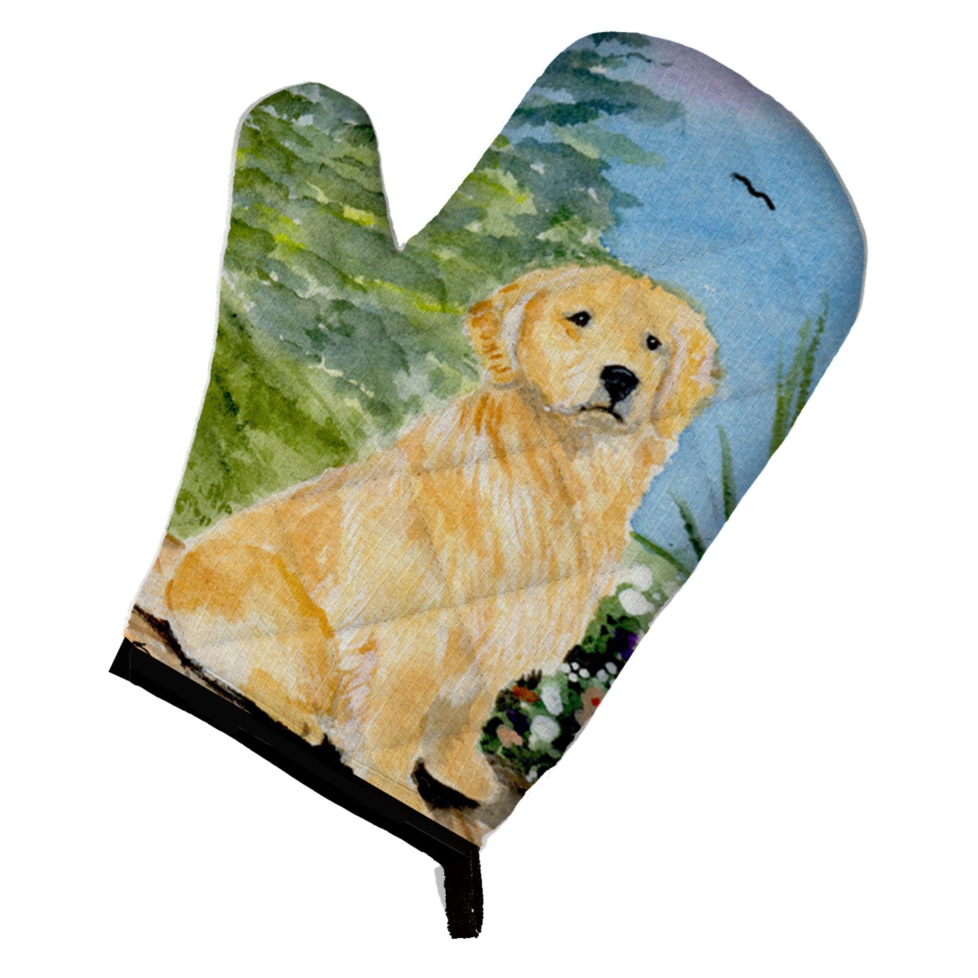 'Caroline'S Treasures Ss8758Ovmt Golden Retriever Oven Mitt, 12'''' By 8.5'''', Multicolor''