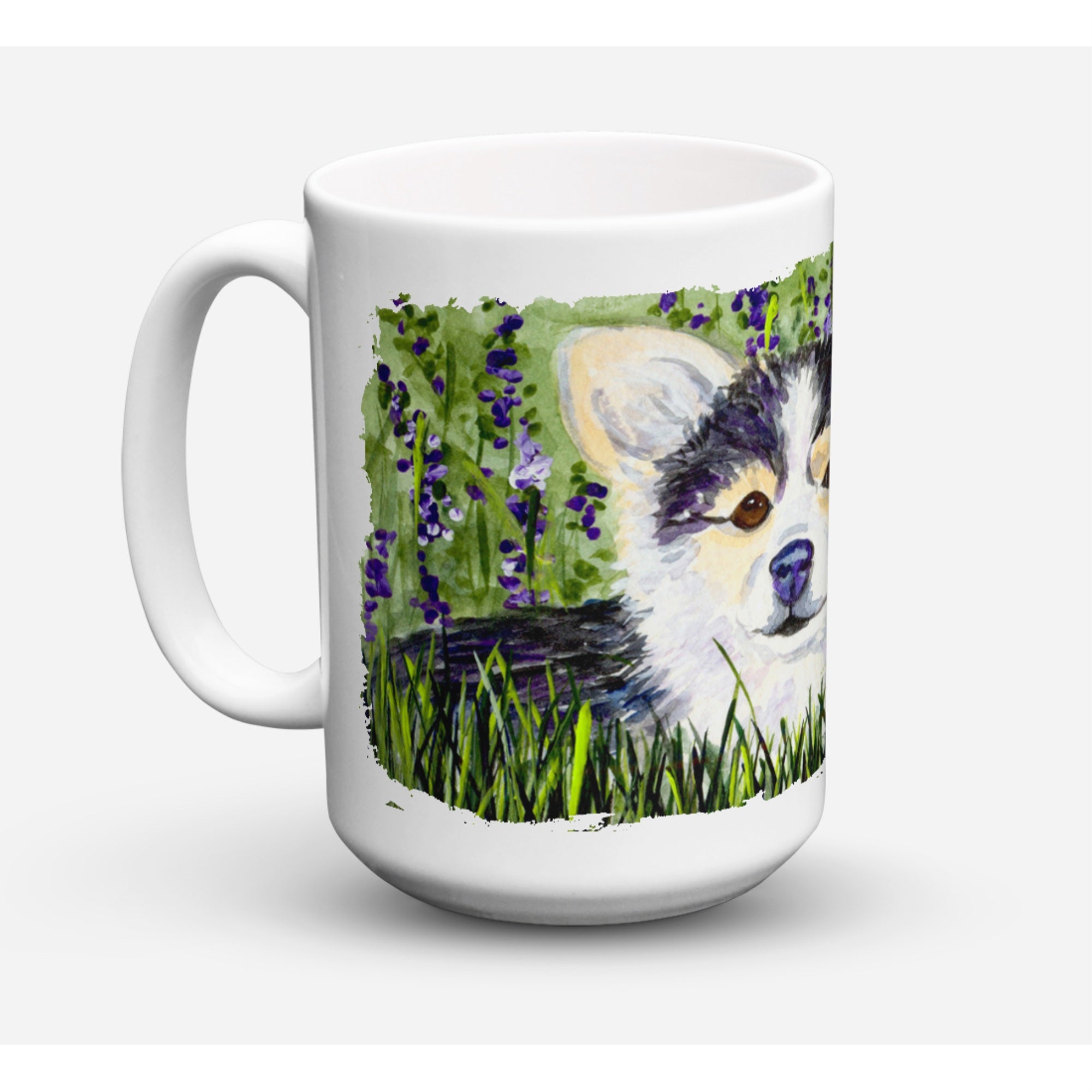 'Caroline's Treasures SS8824CM15 Chihuahua Dishwasher Safe Microwavable Ceramic Coffee Mug, 15 oz, Multicolor''