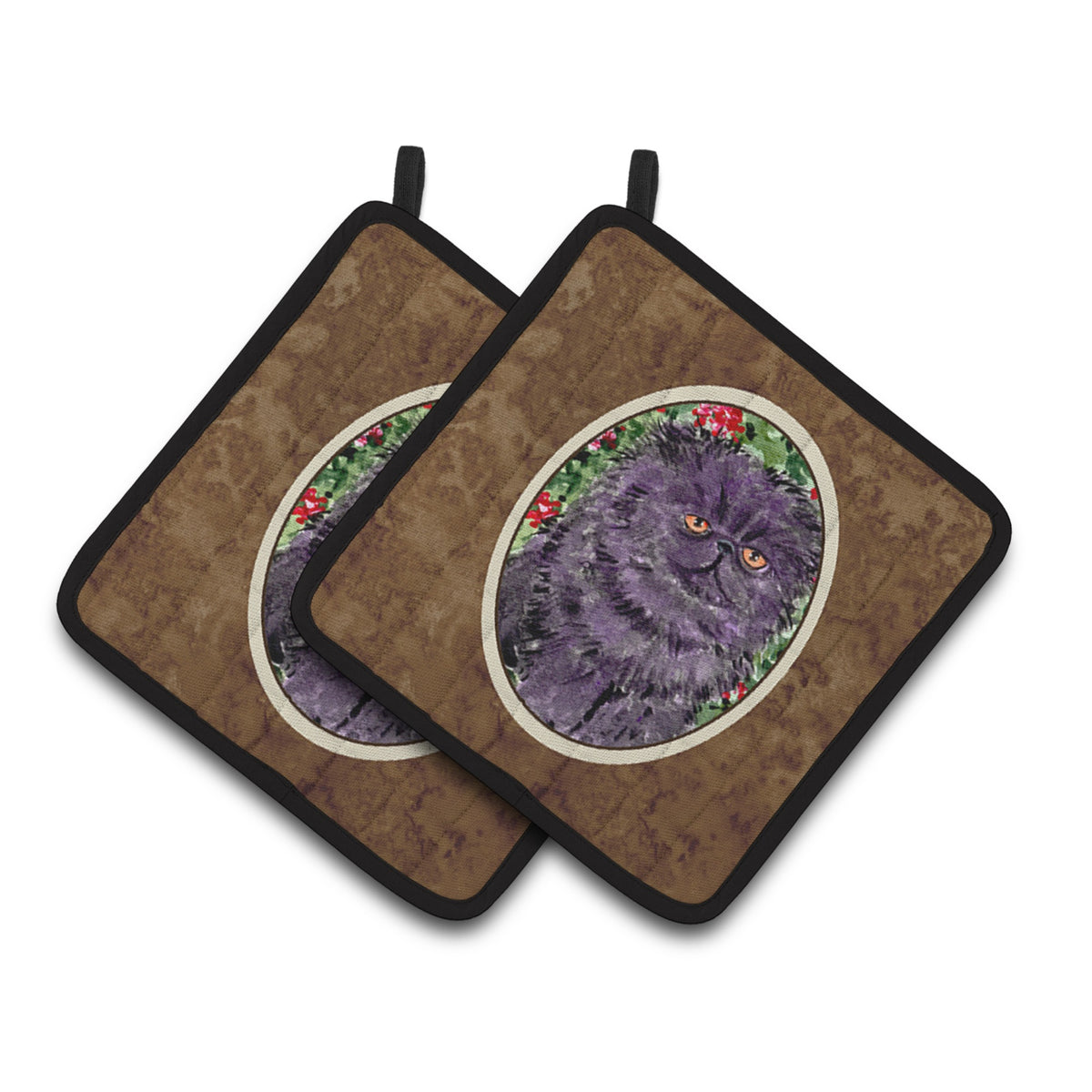 'Caroline'S Treasures Persian Cat Pair Of Pot Holders Ss8827Pthd, 7.5Hx7.5W, Multicolor''