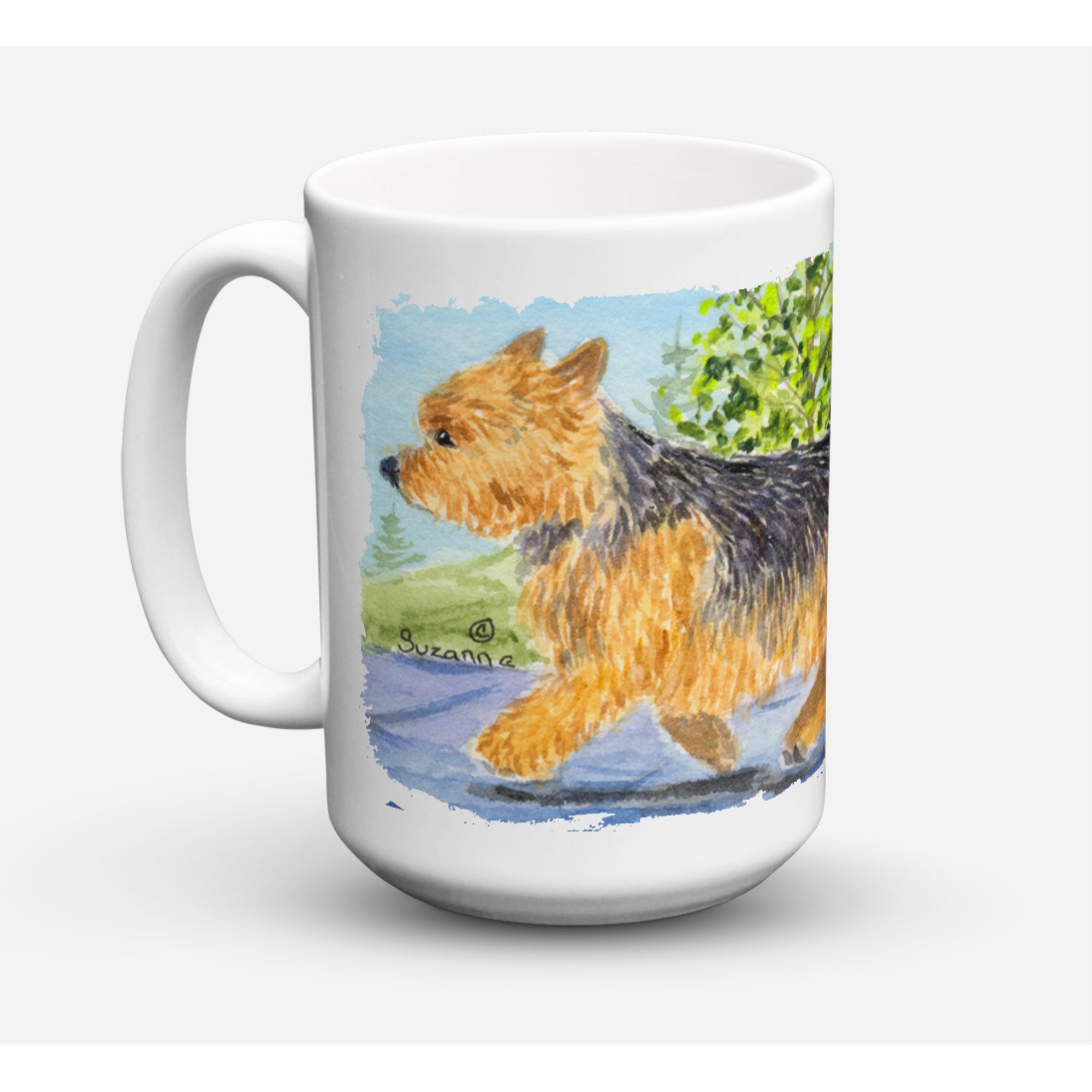 Carolines Treasures SS8879CM15 Norwich Terrier Microwavable Ceramic Coffee Mug 15 oz Multicolor