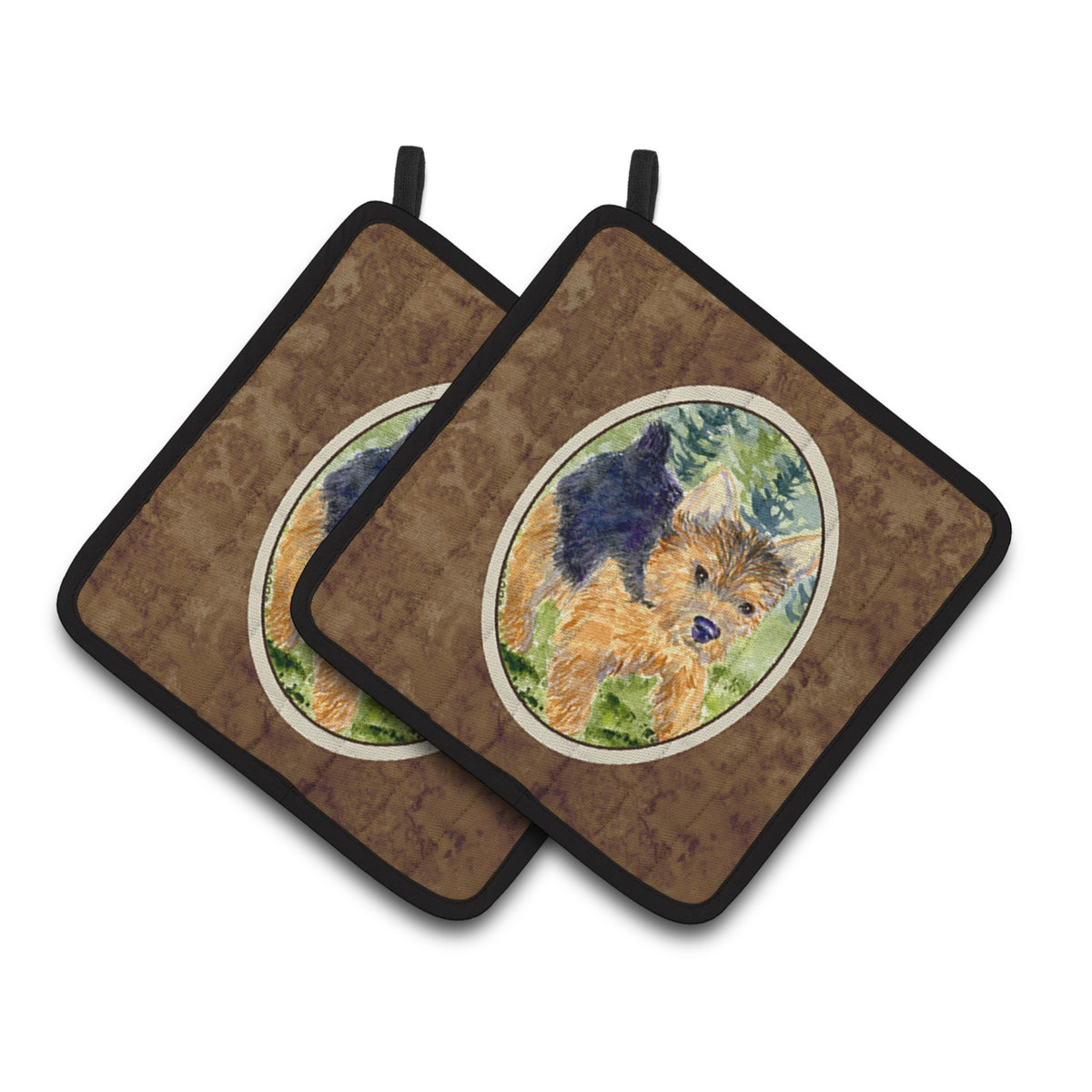 'Caroline'S Treasures Norwich Terrier Pair Of Pot Holders Ss8907Pthd, 7.5Hx7.5W, Multicolor''