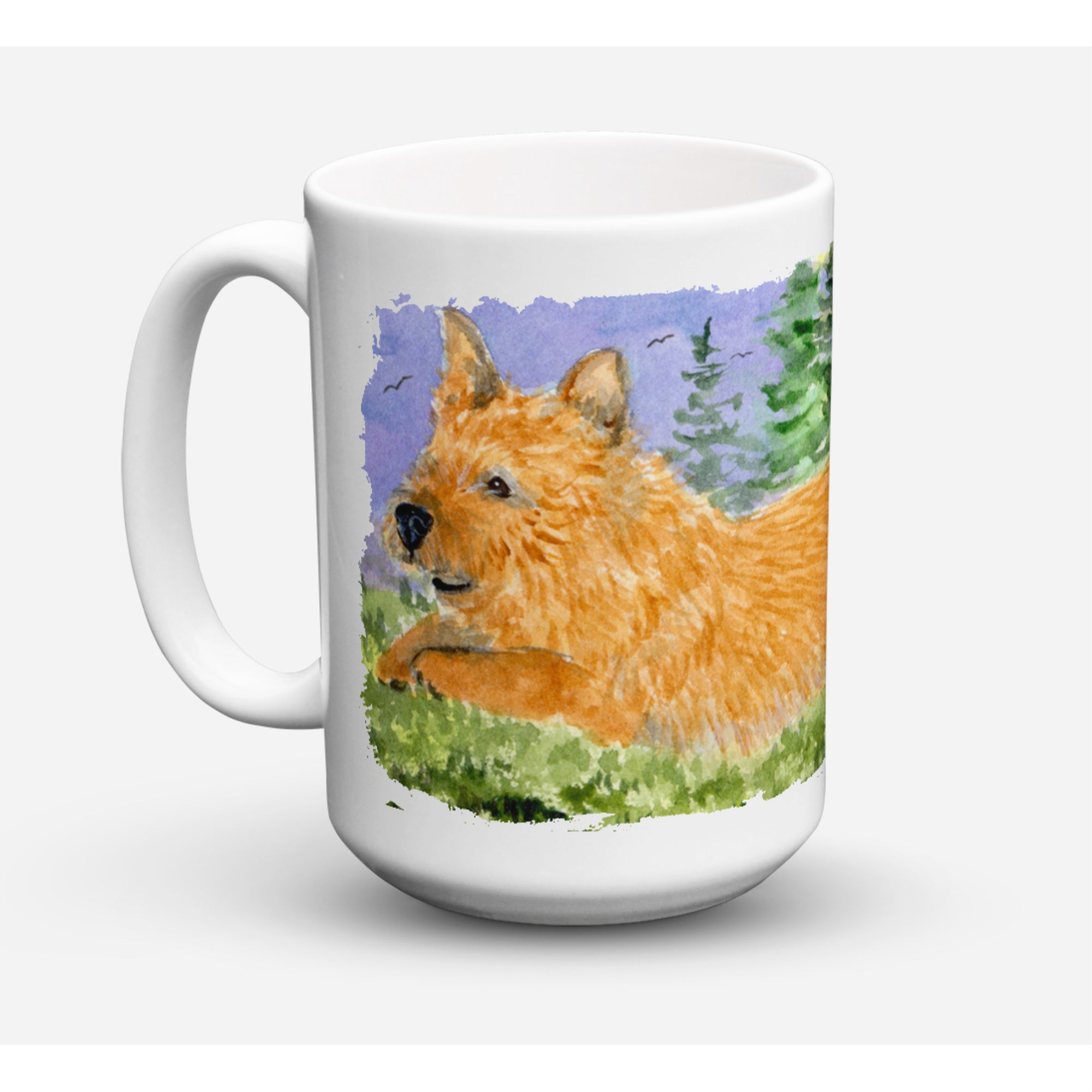 Carolines Treasures SS8910CM15 Norwich Terrier Microwavable Ceramic Coffee Mug 15 oz Multicolor