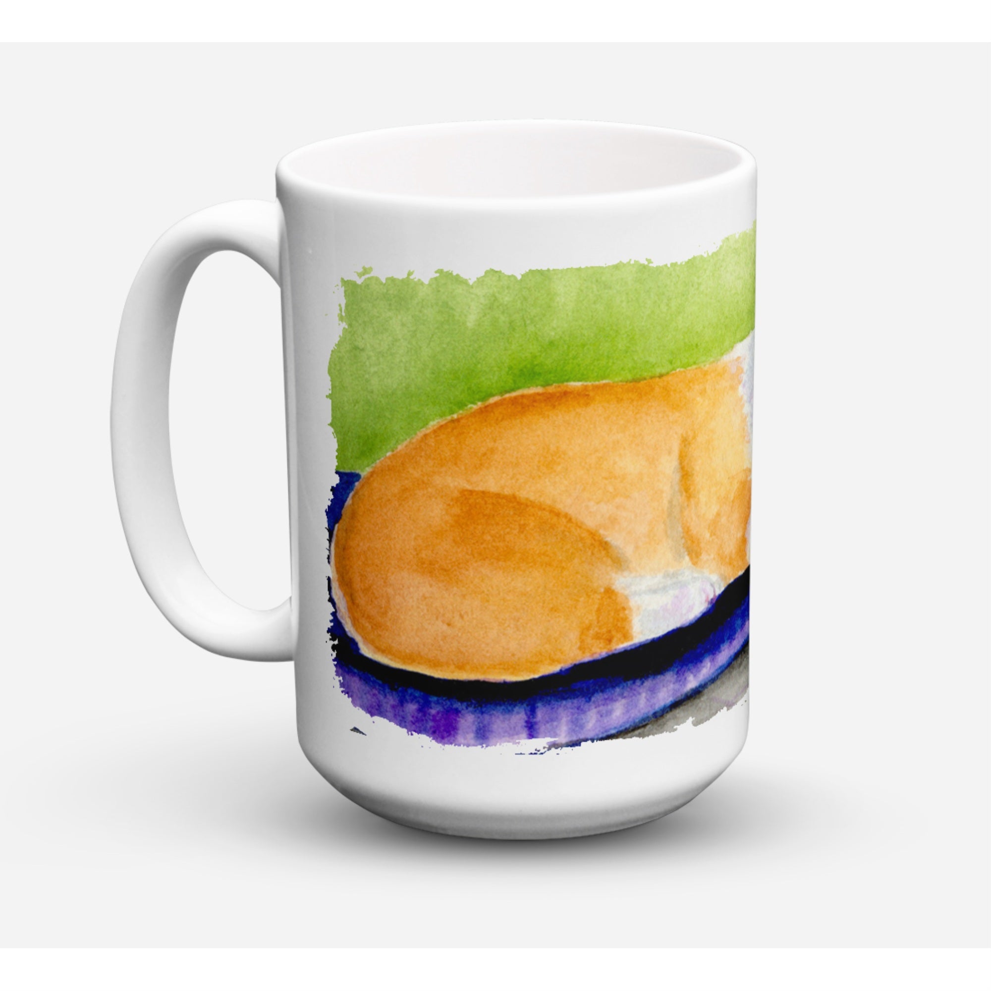 Carolines Treasures SS8920CM15 Corgi Dishwasher Safe Microwavable Ceramic Coffee Mug 15 oz Multicolor