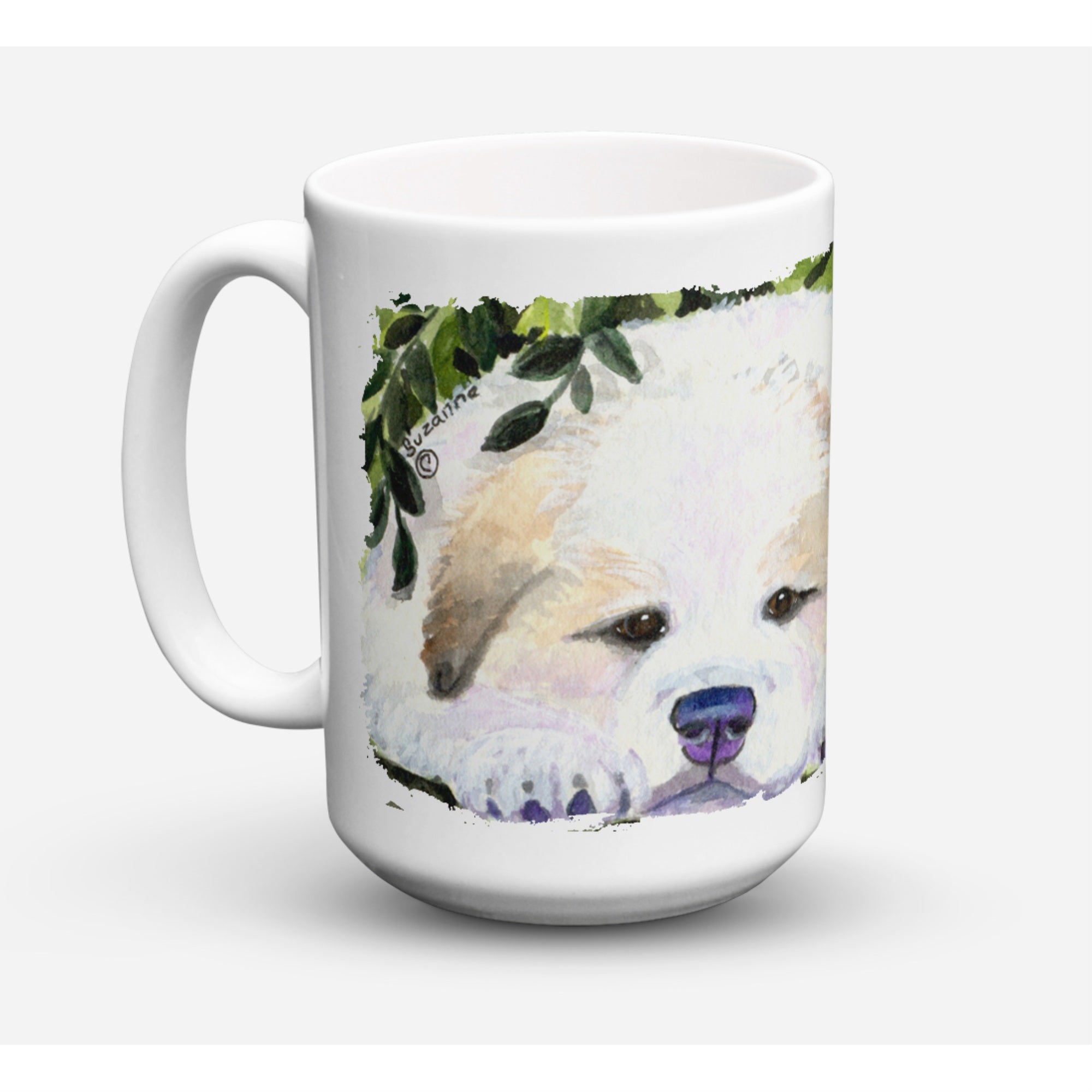 Carolines Treasures SS8944CM15 Golden Retriever Microwavable Ceramic Coffee Mug 15 oz Multicolor