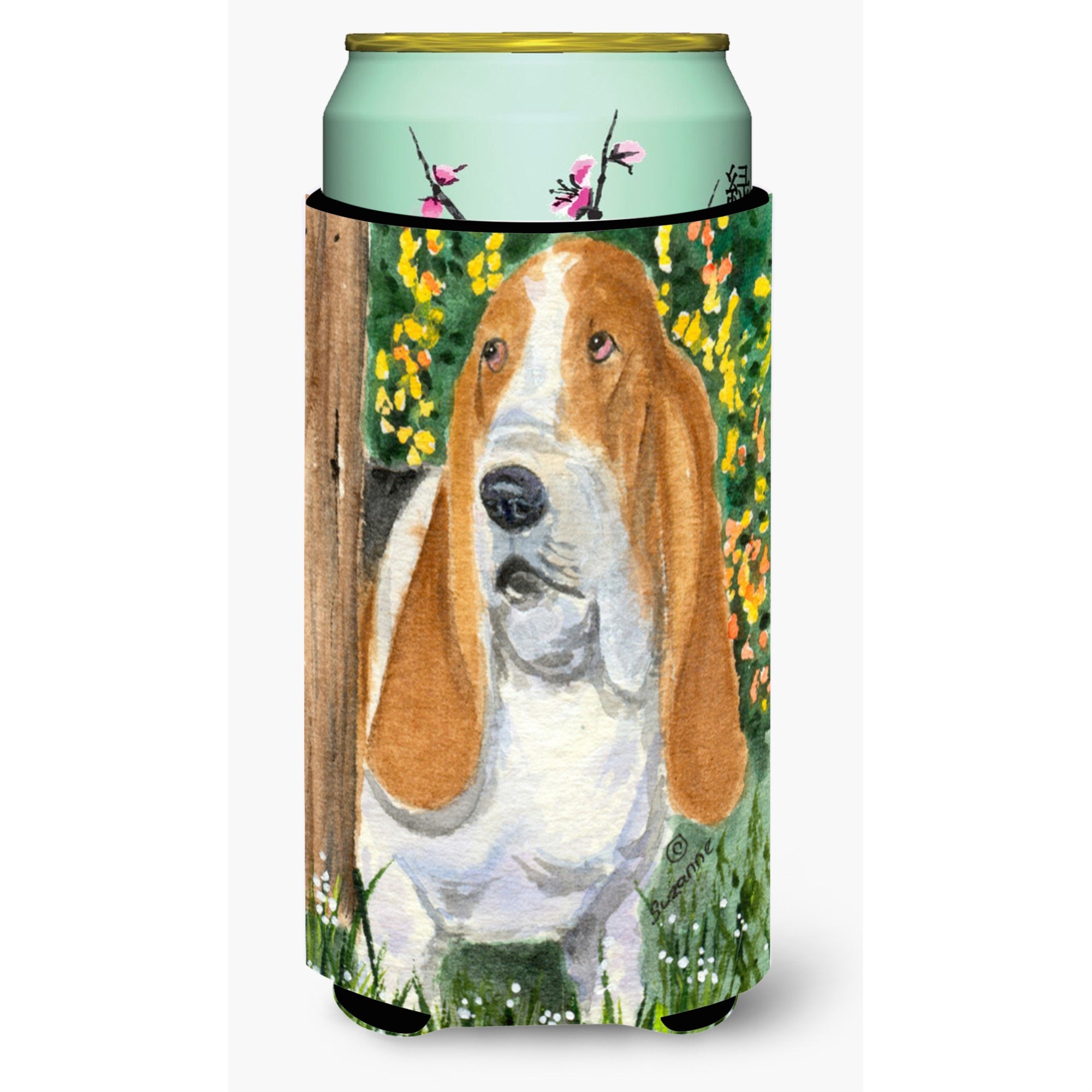 Basset Hound  Tall Boy Beverage Insulator Beverage Insulator Hugger