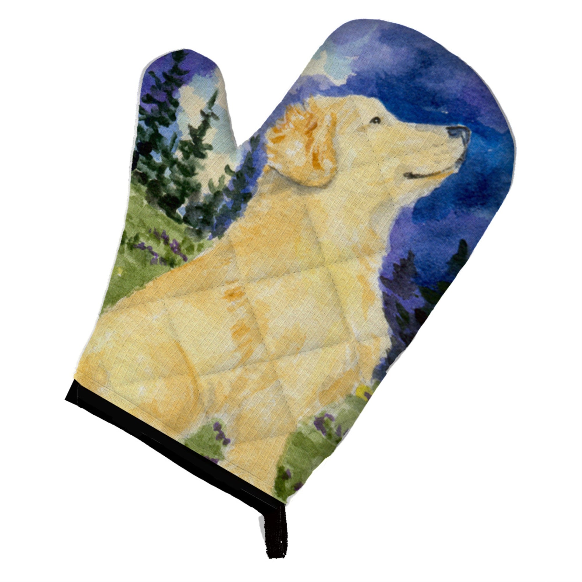 'Caroline'S Treasures Ss8977Ovmt Golden Retriever Oven Mitt, 12'''' By 8.5'''', Multicolor''