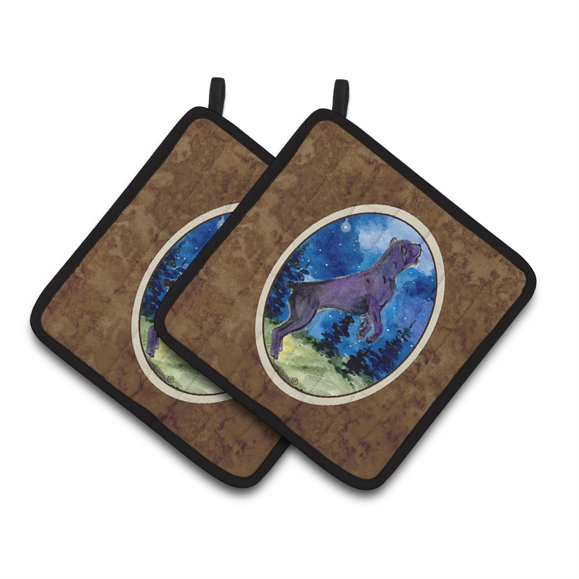 'Caroline'S Treasures Cane Corso Pair Of Pot Holders Ss8999Pthd, 7.5Hx7.5W, Multicolor''