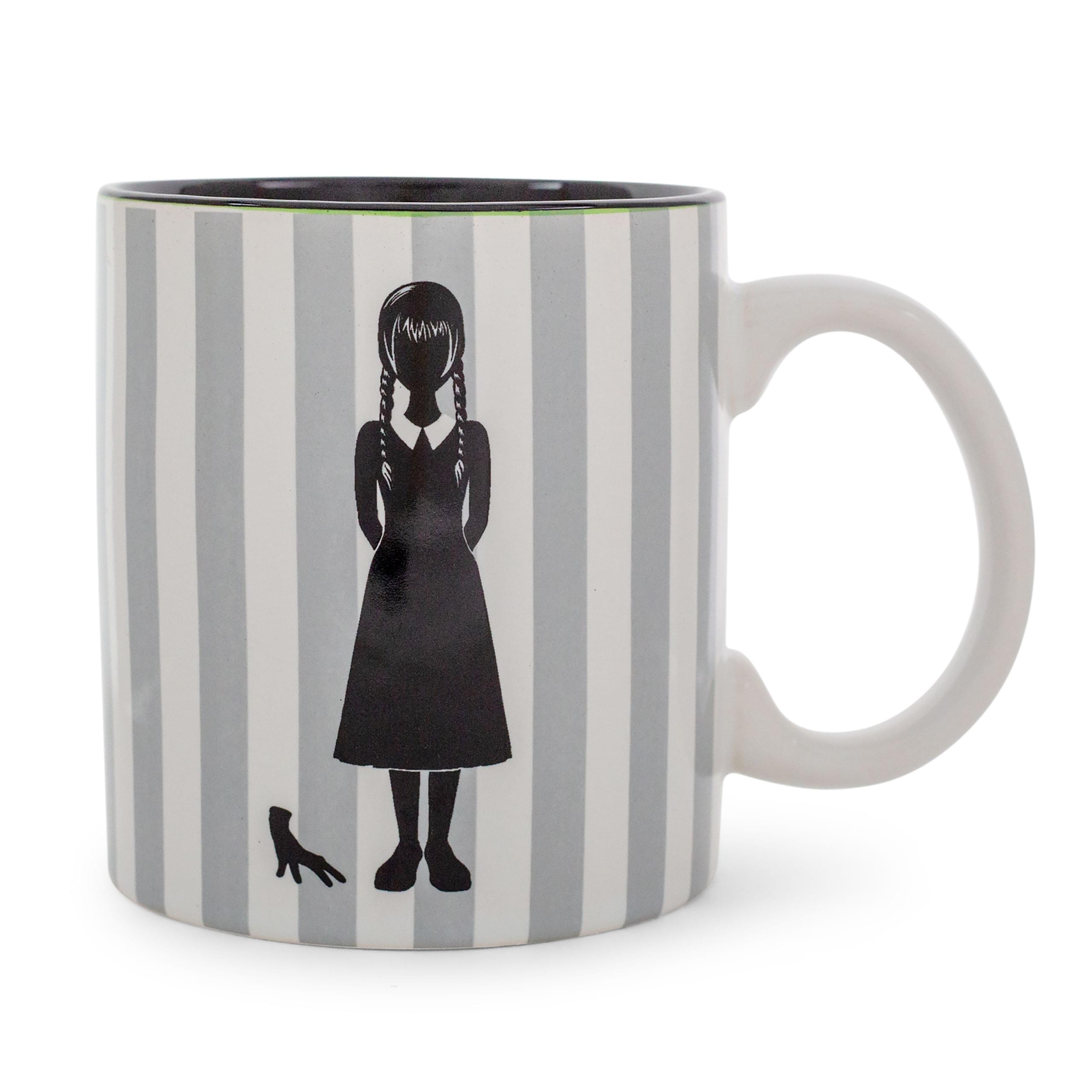 Addams Family Wednesday On Wednesdays We Wear Black Ceramic Mug  20 Ounces