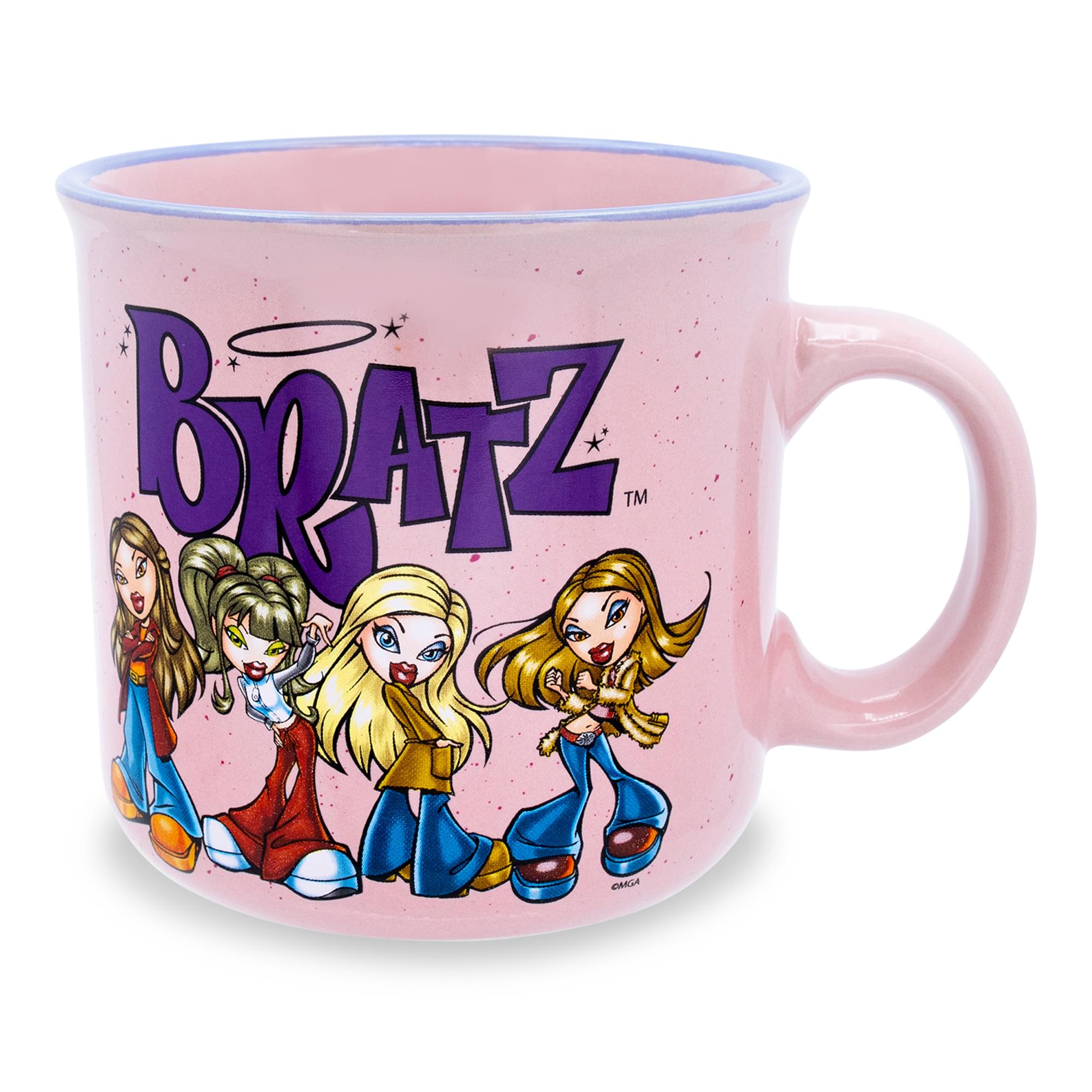 Bratz Pink Ceramic Camper Mug  Holds 20 Ounces