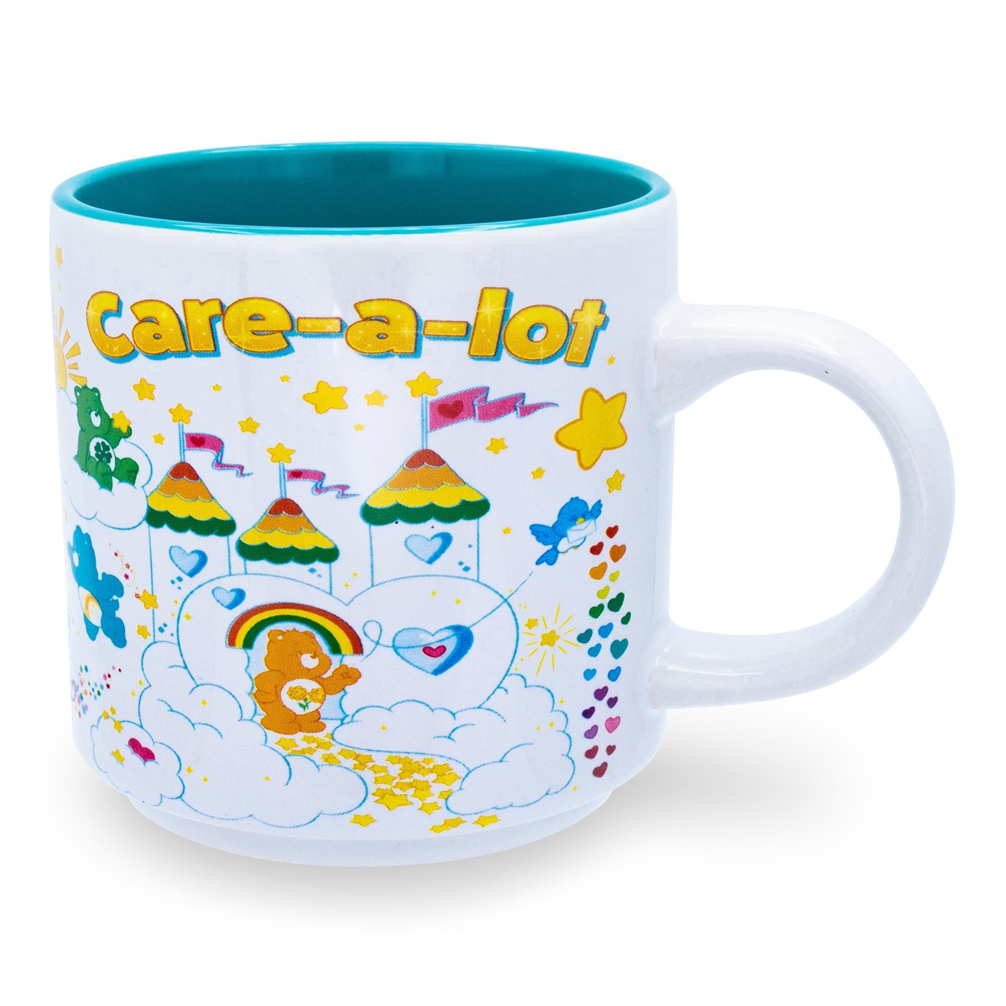 care Bears care-A-Lot  Allover Icons ceramic coffee Mug  Holds 13 Ounces