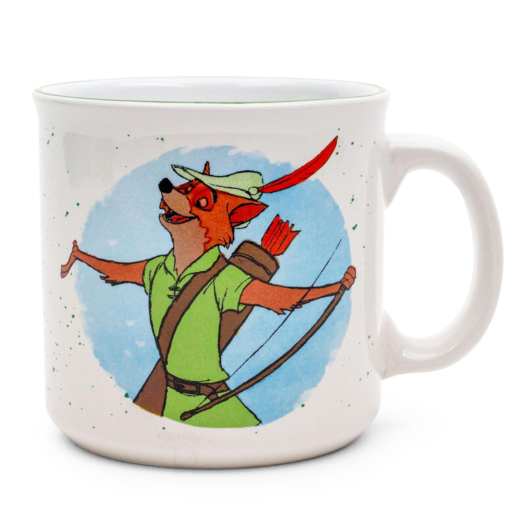 Disney Robin Hood ceramic camper Mug  Holds 20 Ounces